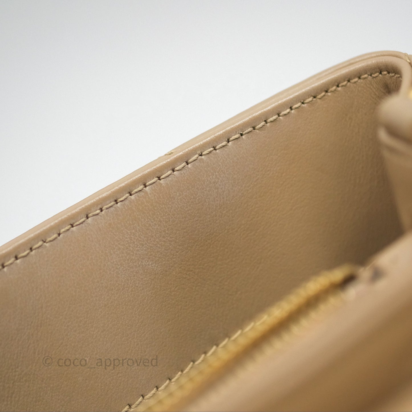 Saint Laurent Loulou Small Flap Bag Beige Gold Hardware