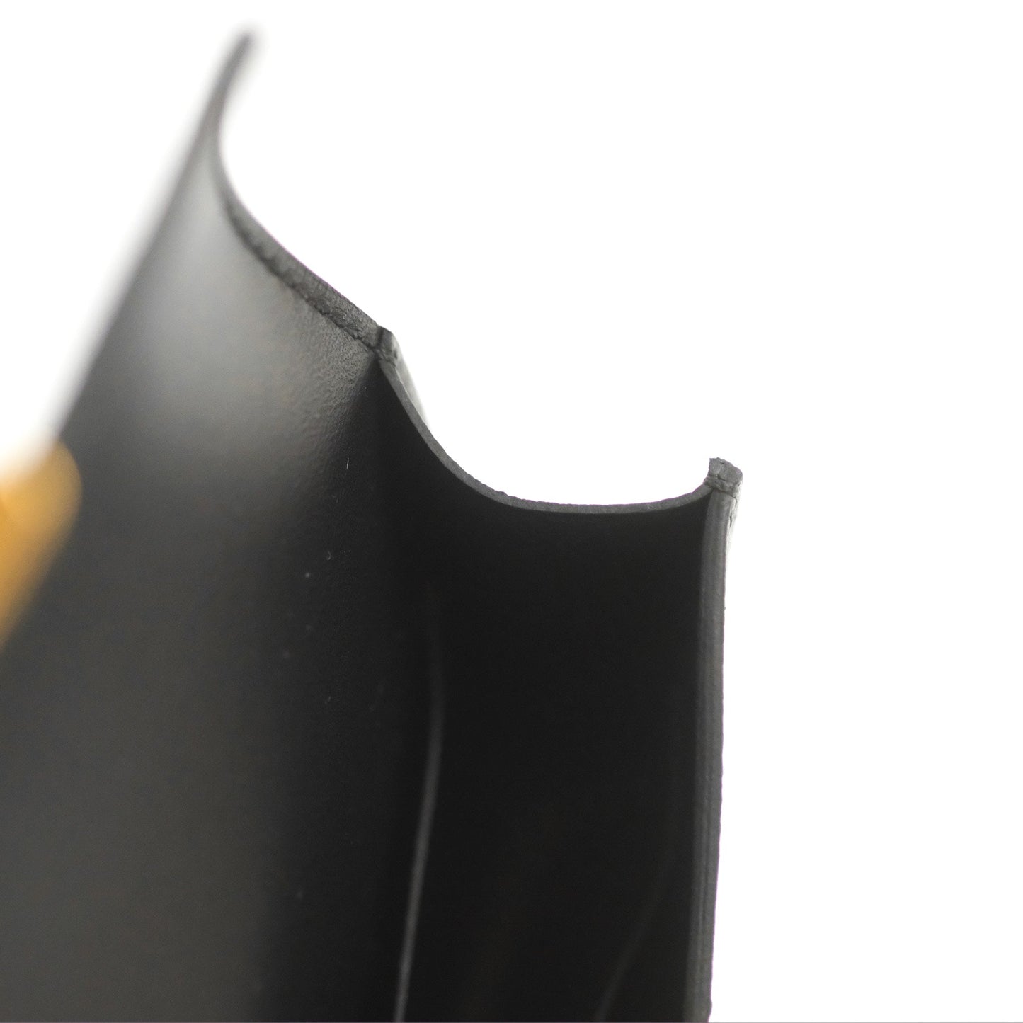 Hermès Constance Slim Wallet Black Epsom Gold Hardware