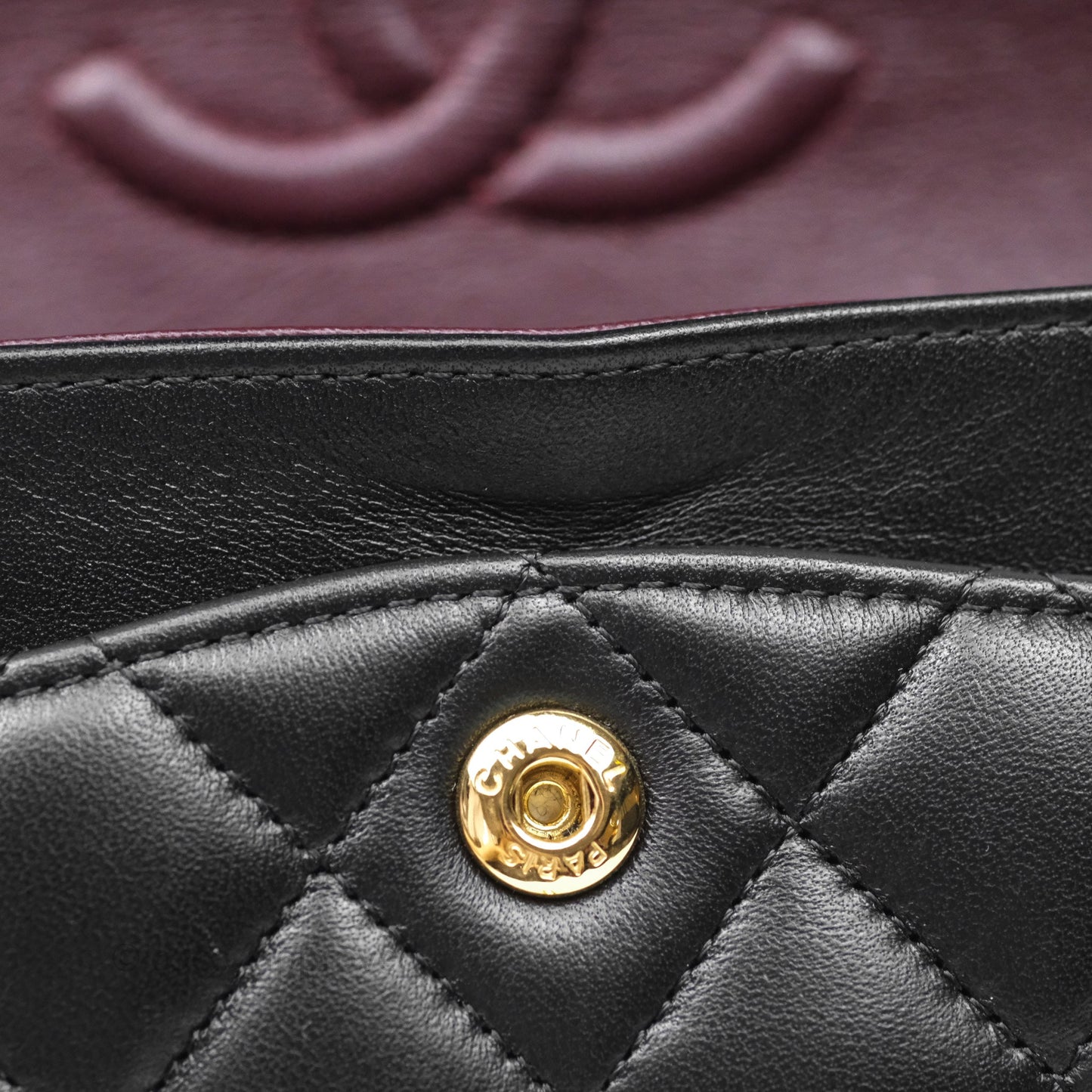 Chanel Small Classic Flap Quilted Black Lambskin Gold Hardware