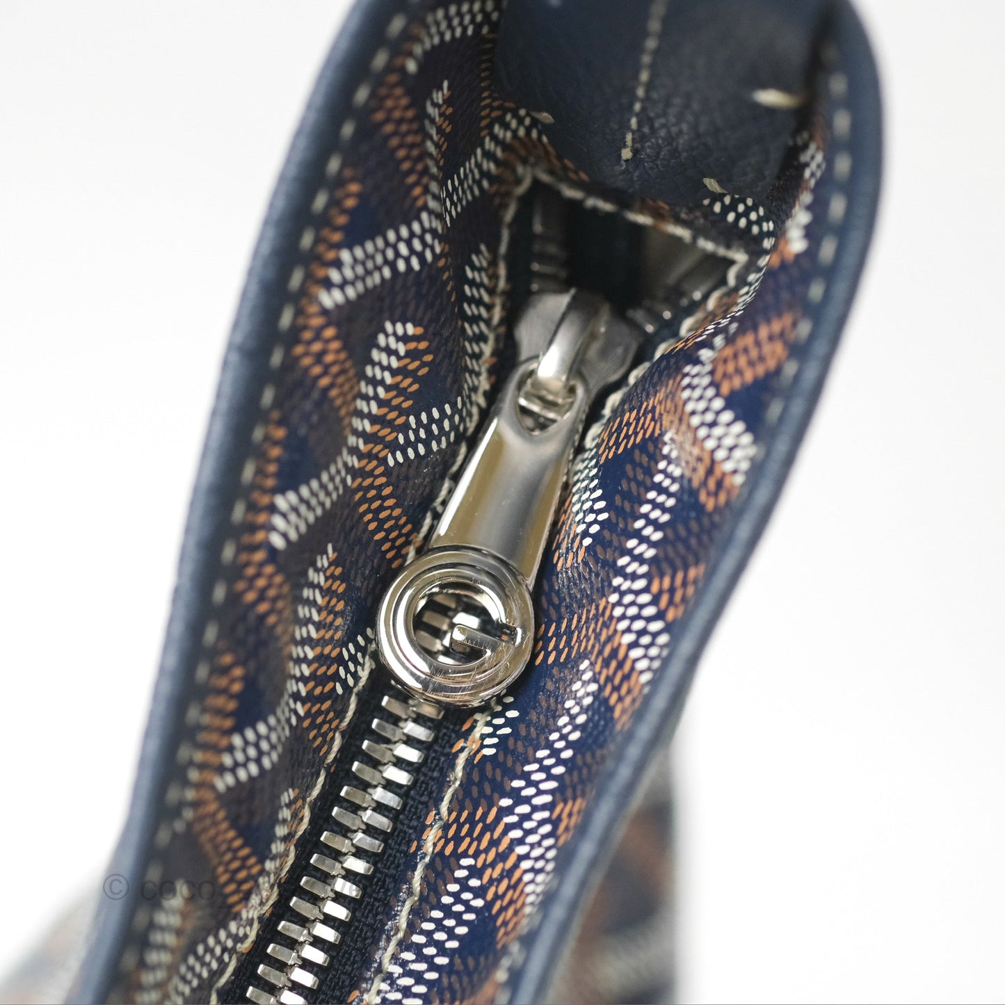 Goyard Bohème Hobo Bag Navy Goyardine Canvas