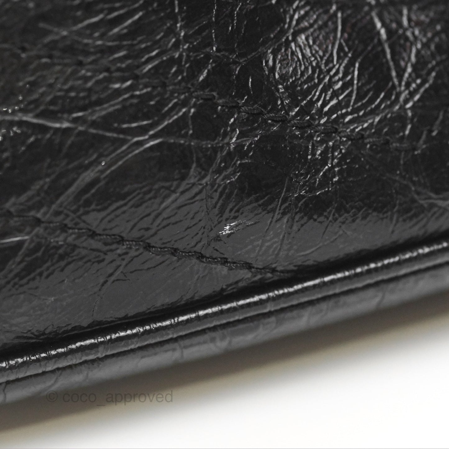 Saint Laurent Medium Niki Chain Bag Crinkled Calfskin So Black