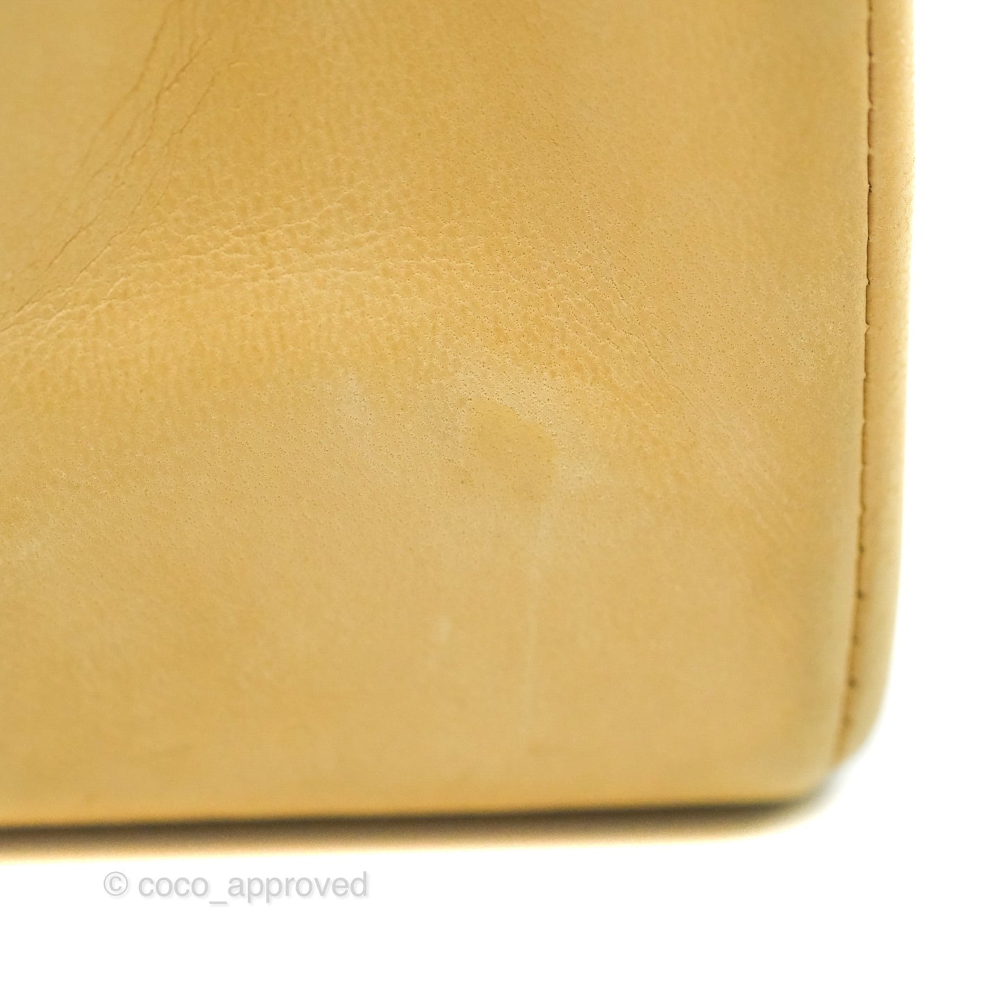 Chanel Small Vintage Quilted Classic Diana Flap Bag Beige Lambskin 24K Gold Hardware