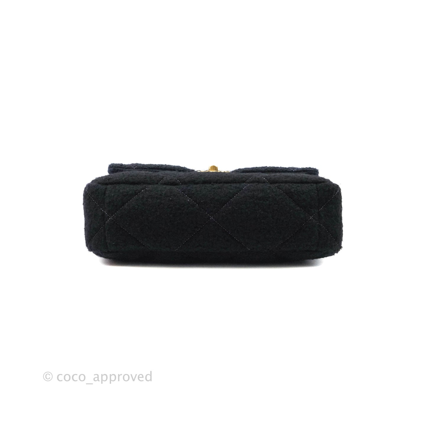 Chanel 19 Medium Tweed Ombre Purple Black Mixed Hardware