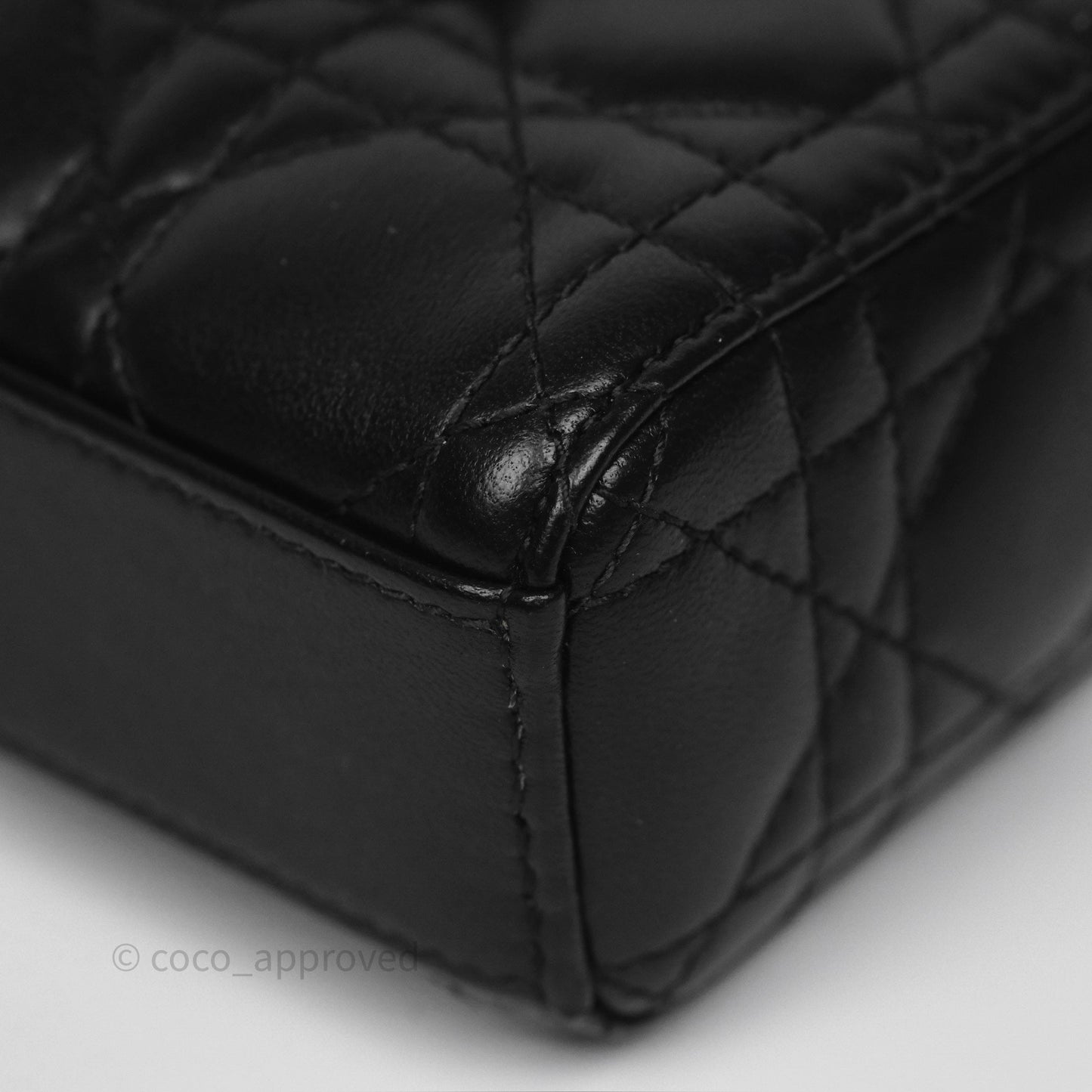 Dior Small Lady D-Joy Bag Black Lambskin Cannage Gold Hardware