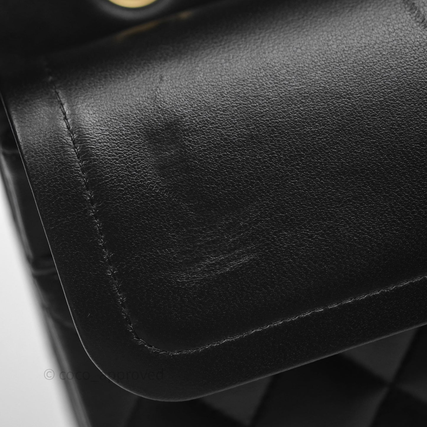 Chanel Classic M/L Medium Flap Quilted Black Lambskin Gold Hardware