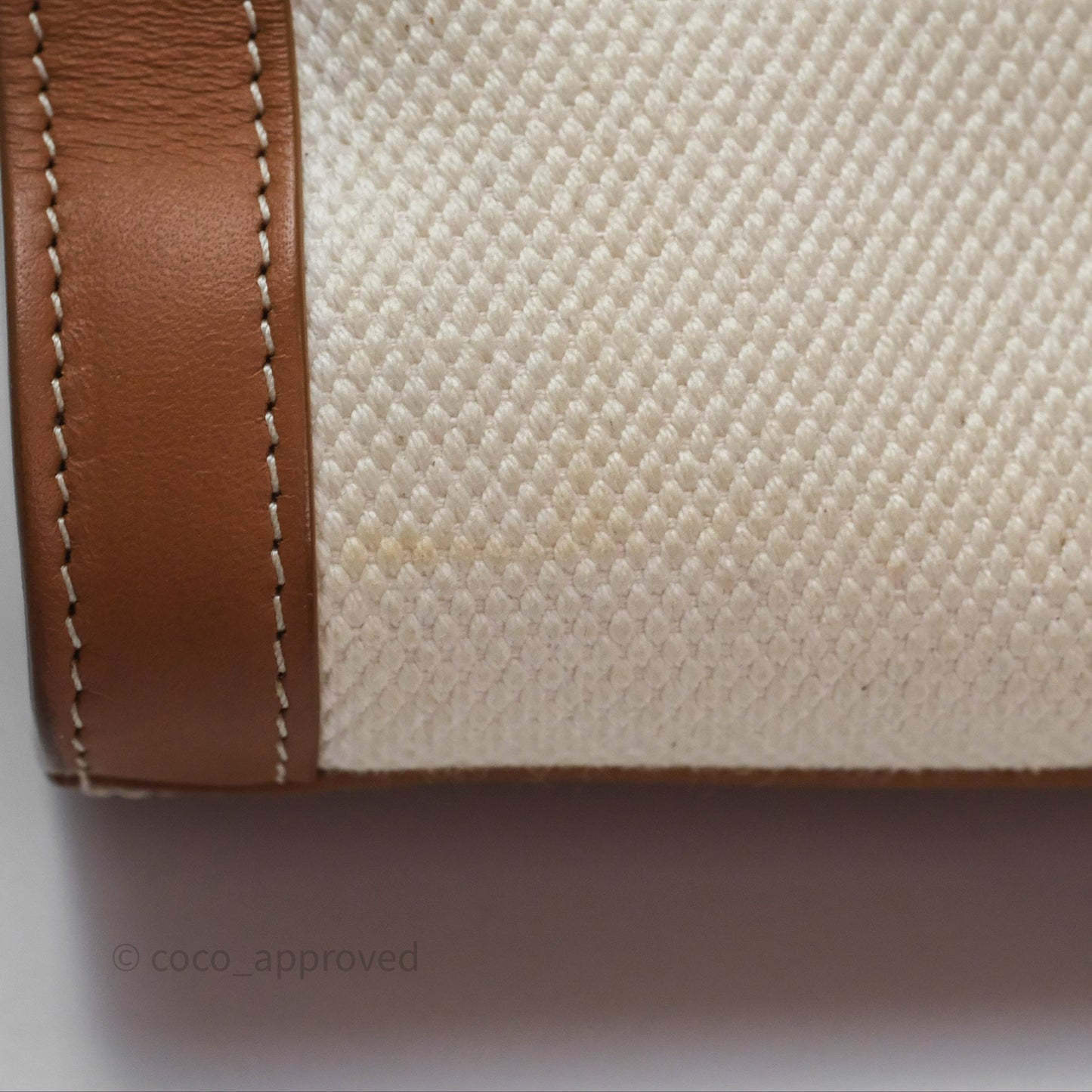 Celine Small Vertical Cabas Tote With Celine Print Natural/ Tan