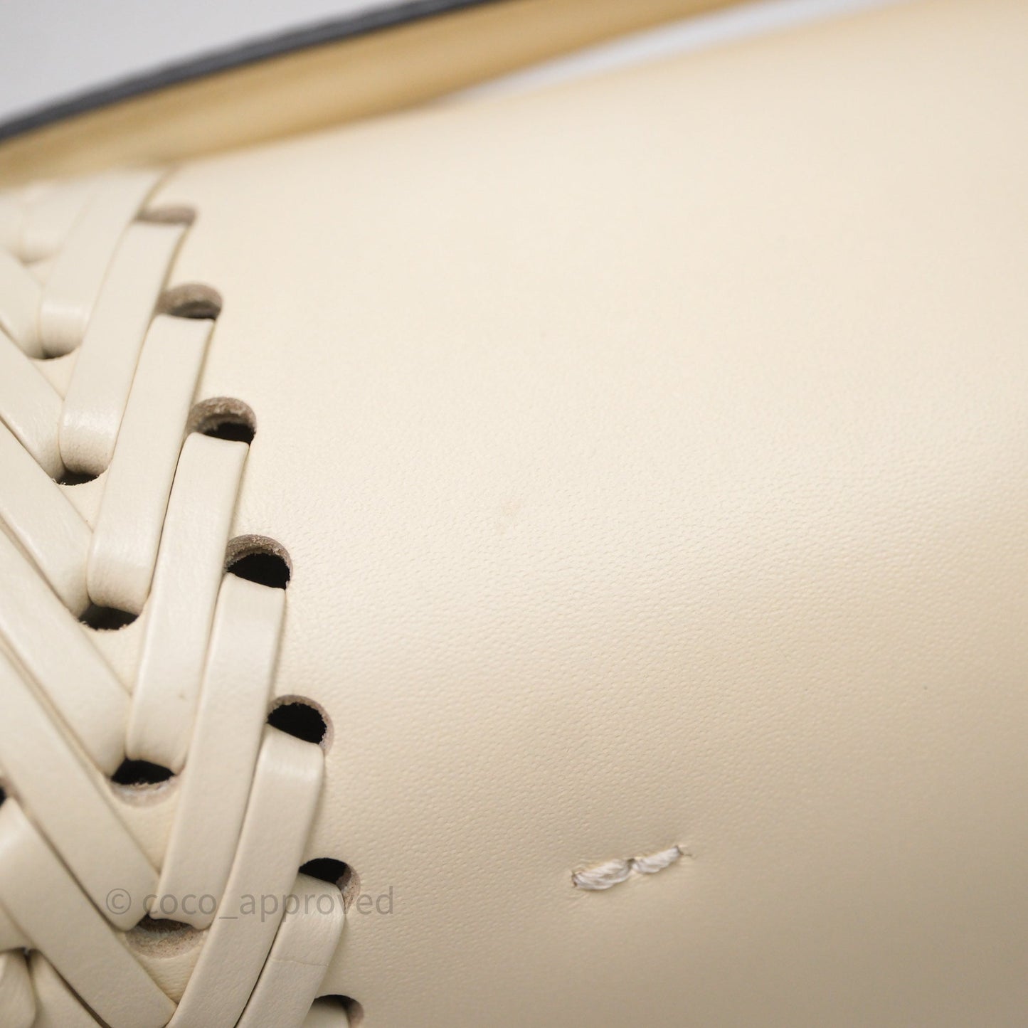 Fendi Braided Leather Baguette Bag Ivory Gold Hardware