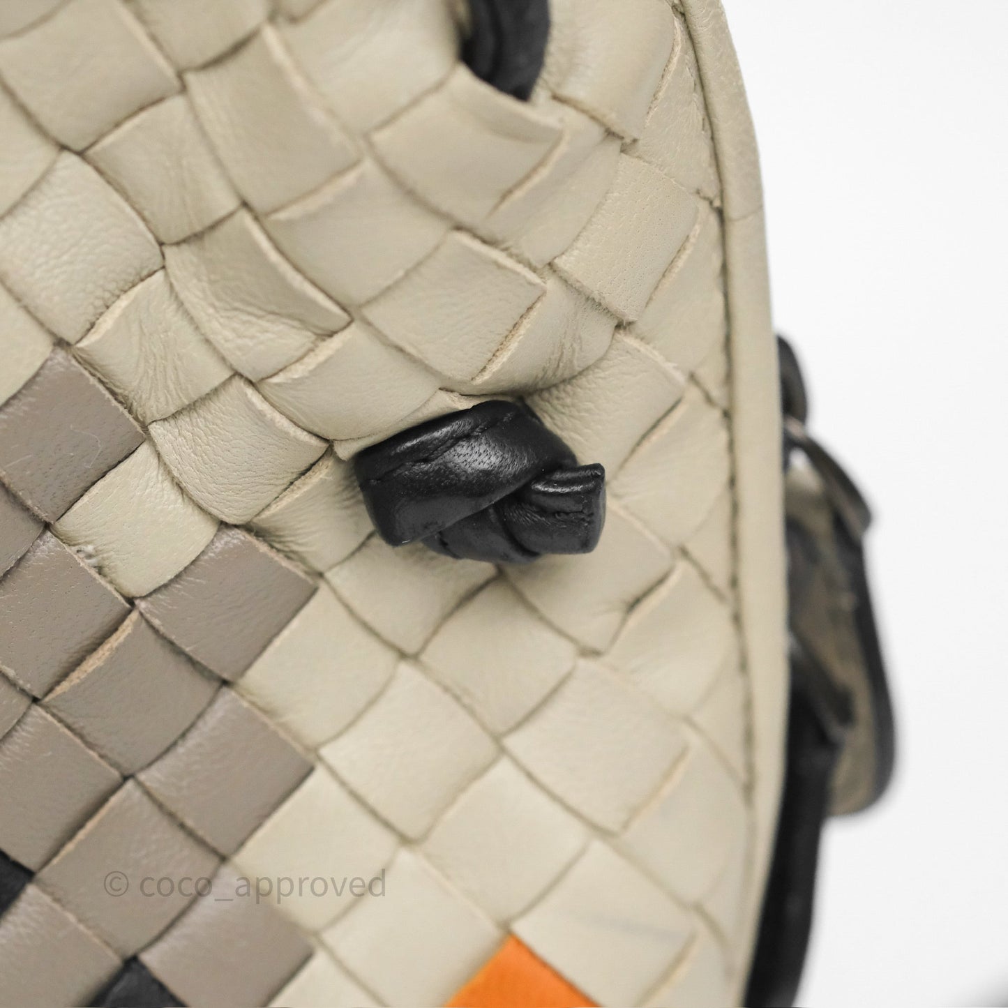 Bottega Veneta Nodini Crossbody Bag Cement Abstract Nappa Intrecciato
