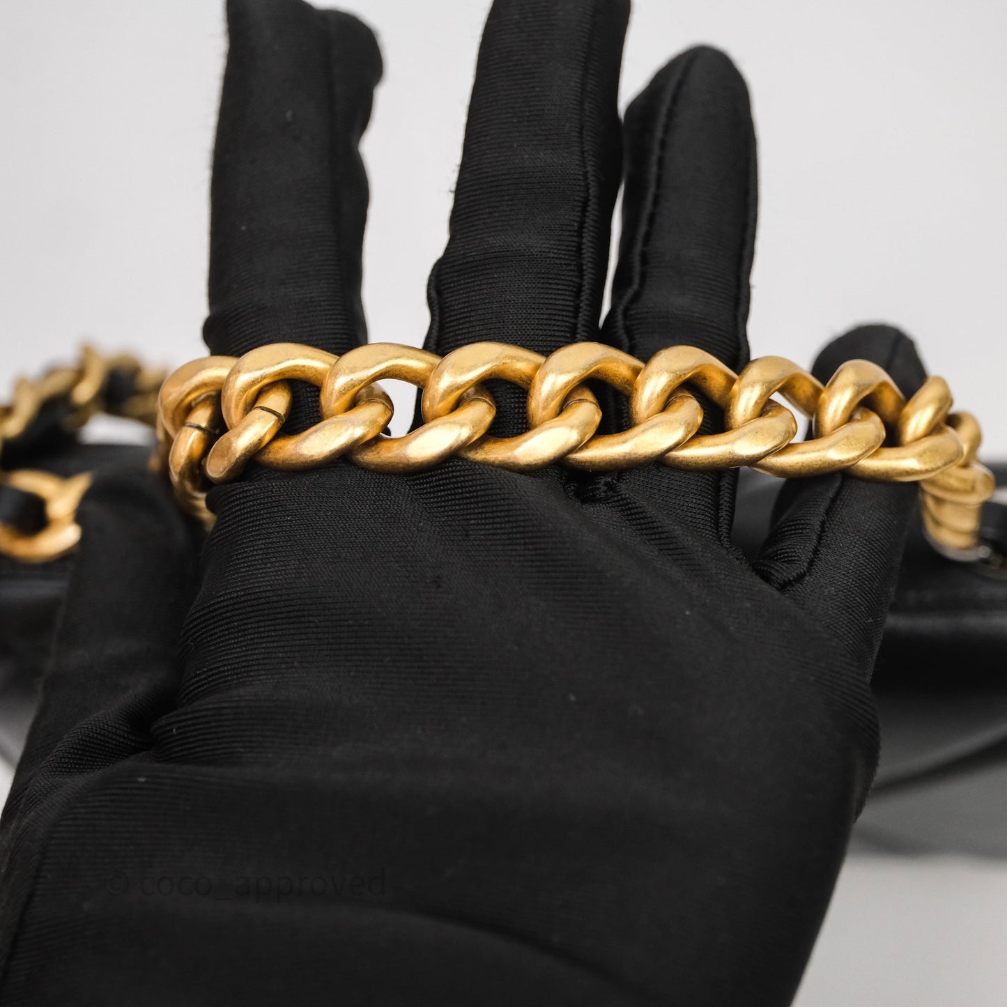 Chanel 19 Wallet on Chain WOC Black Mixed Hardware