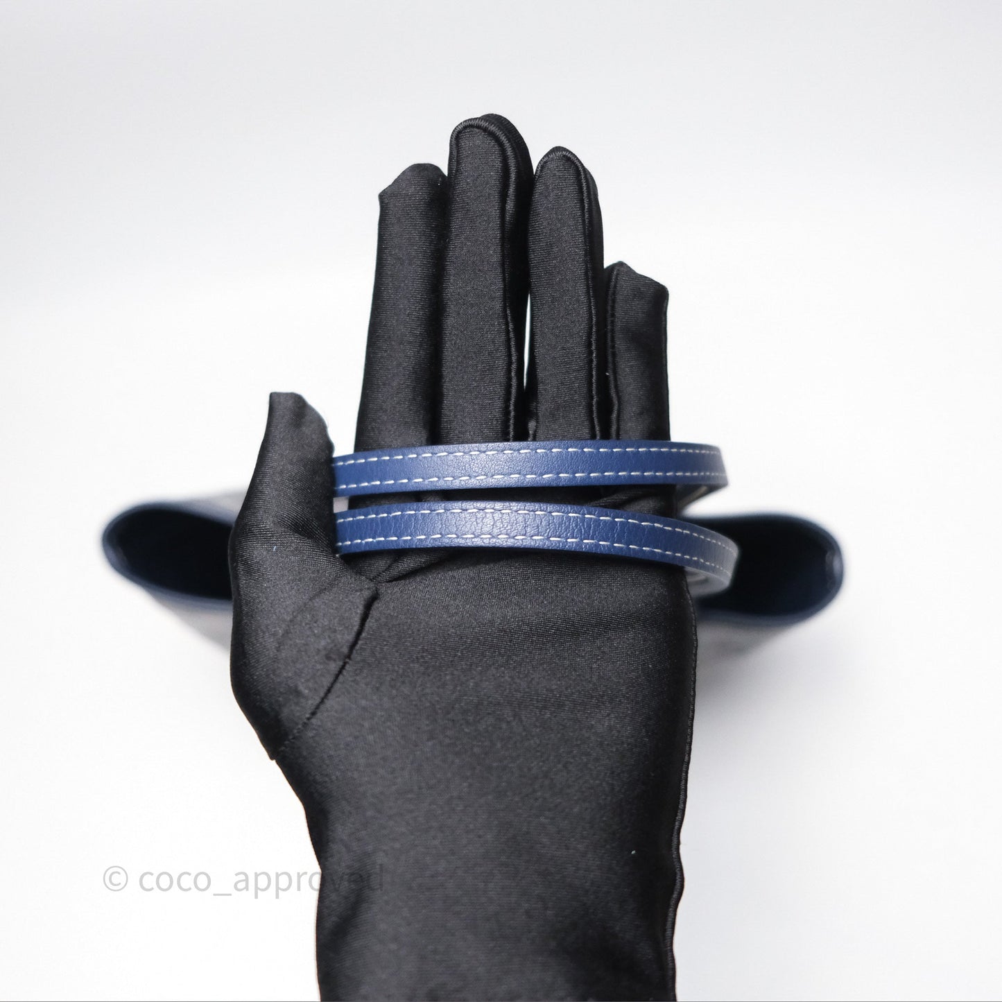 Goyard Anjou Mini Bag Goyardine Canvas Navy