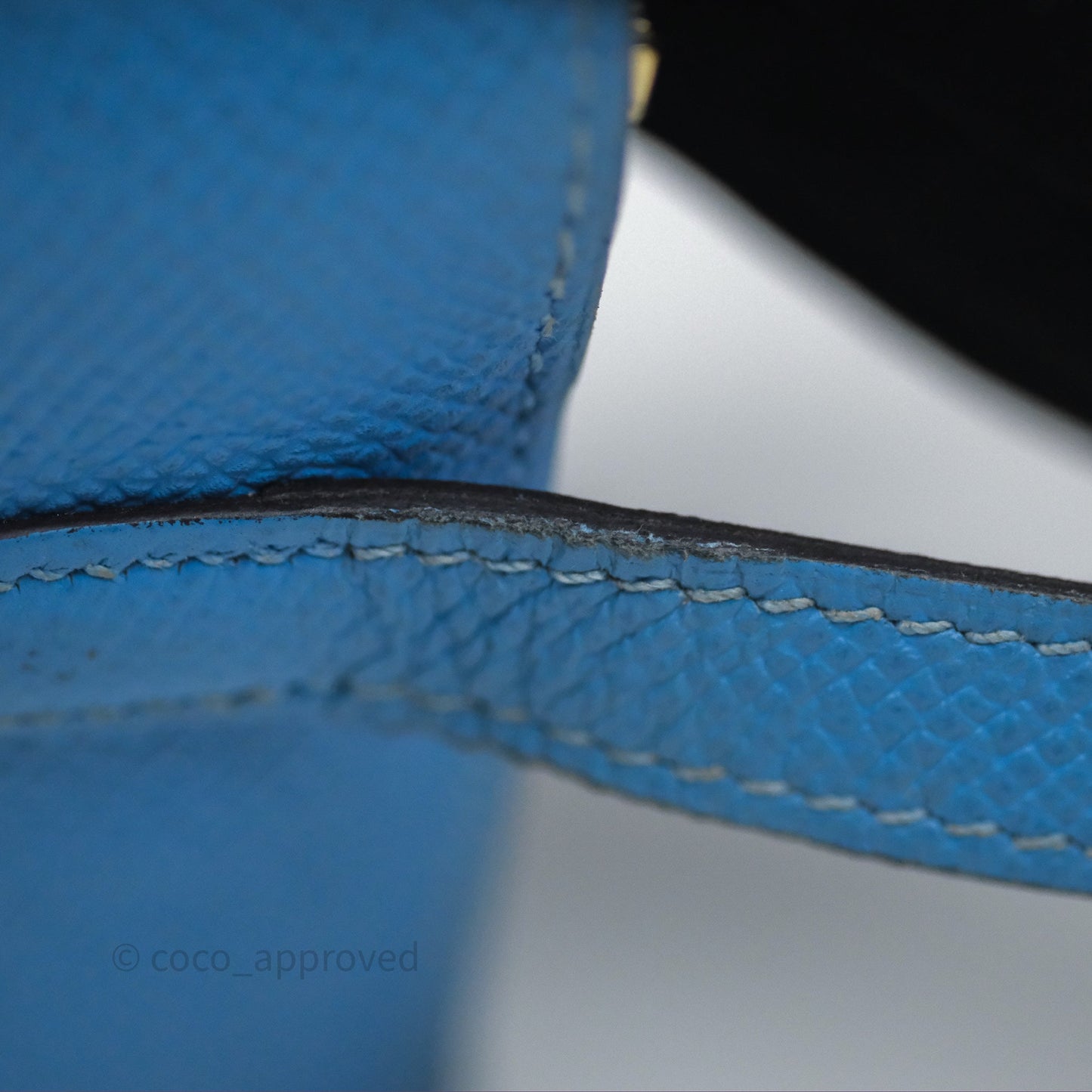 Hermès Kelly Depliant Wallet Blue Epsom Gold Hardware