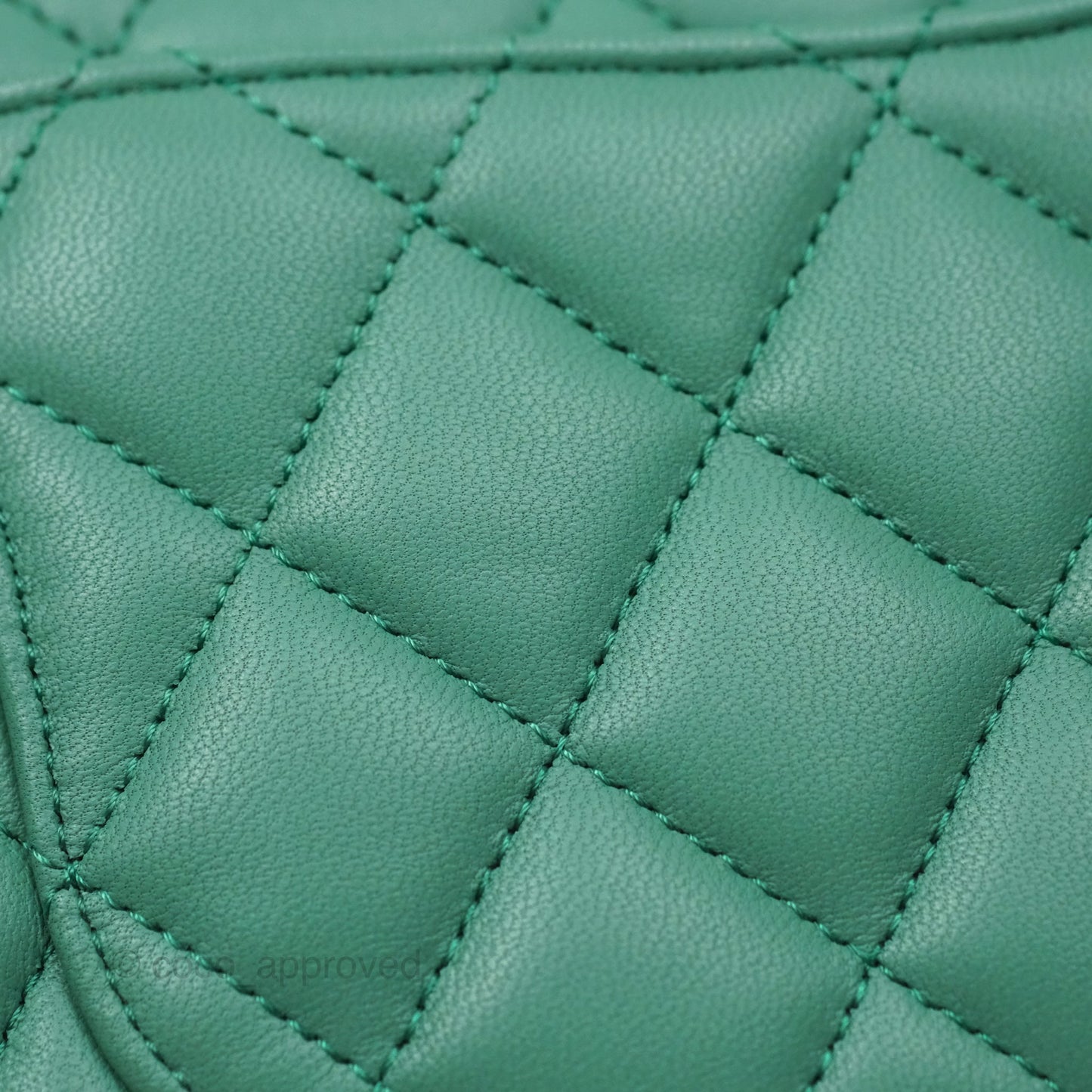 Chanel Small S/M Classic Flap Green Lambskin Gold Hardware