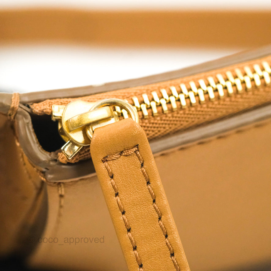 Chanel Flap Waist Bag with Leather & Tweed Coin Purses Dark Beige Calfskin