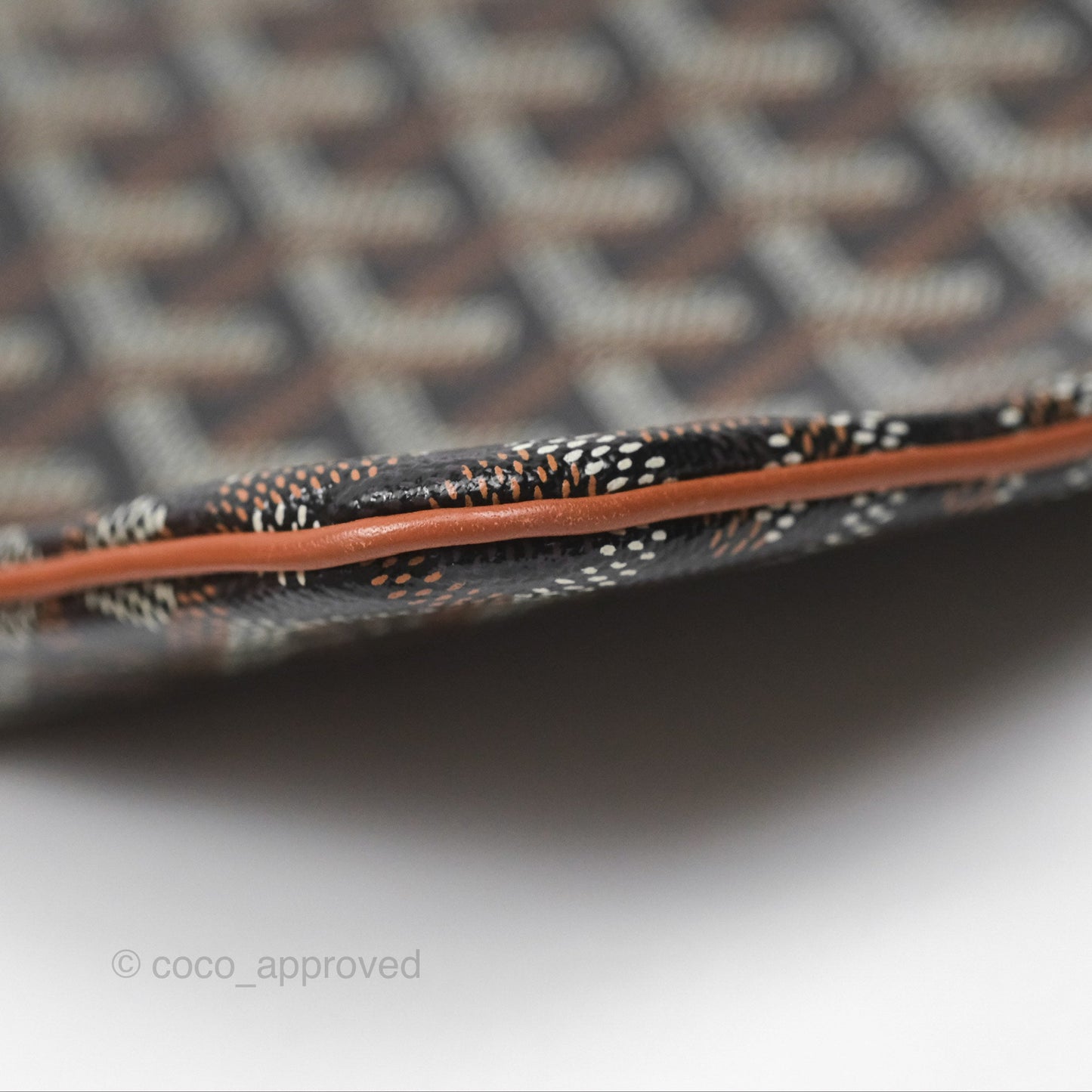 Goyard Sénat MM Pouch Black/ Tan