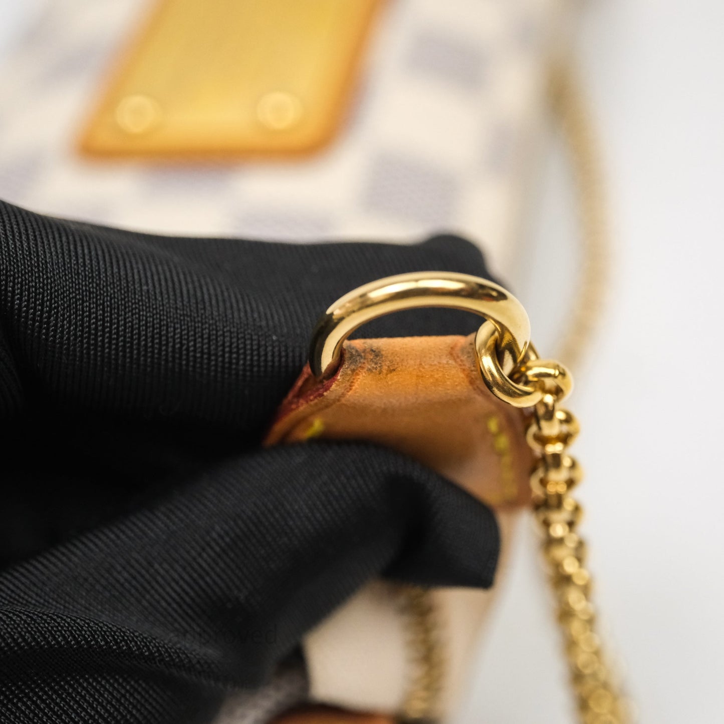 Louis Vuitton Eva Damier Azur Canvas Shoulder Bag