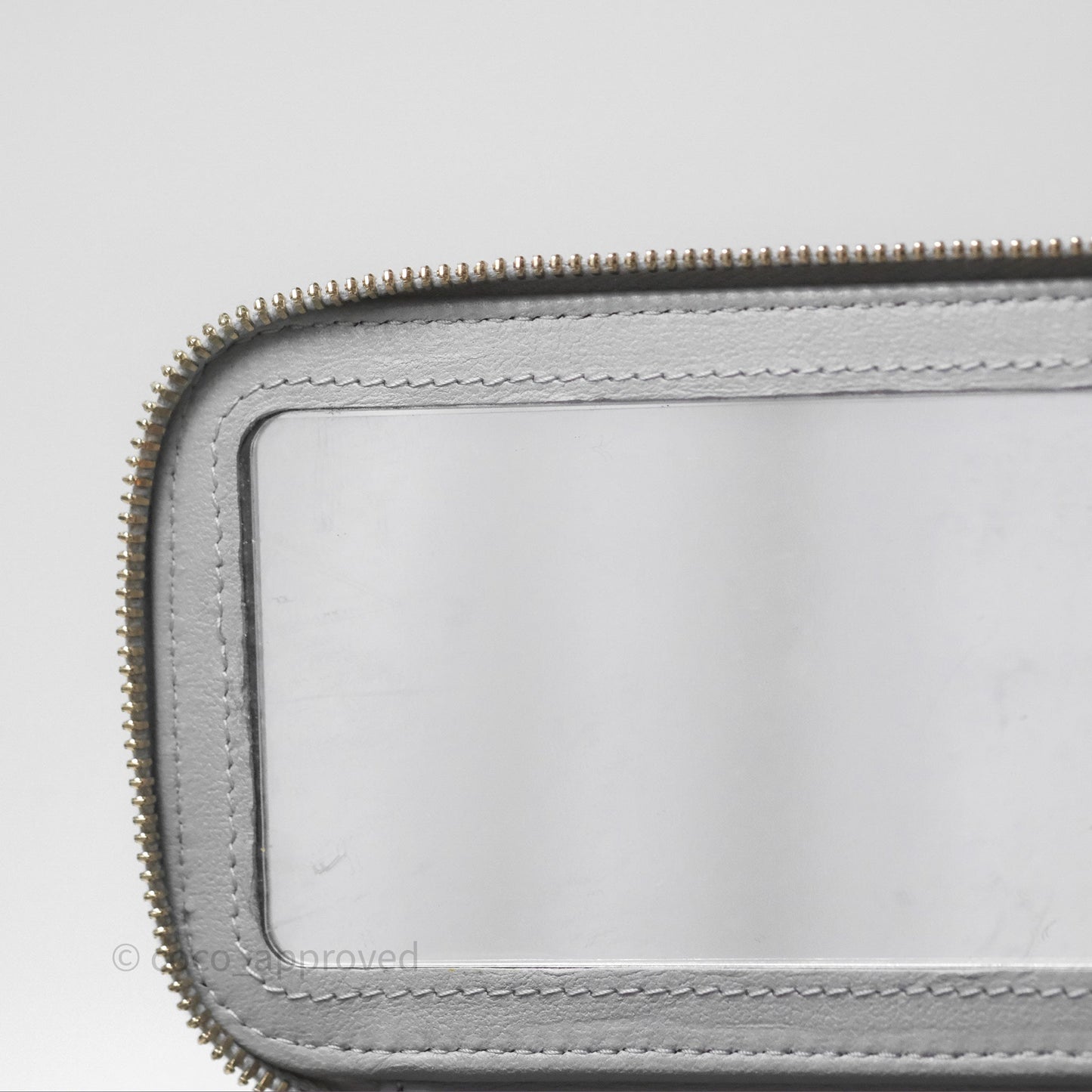 Chanel Vanity with Heart Adjustable Chain Grey Caviar Aged Gold Hardware