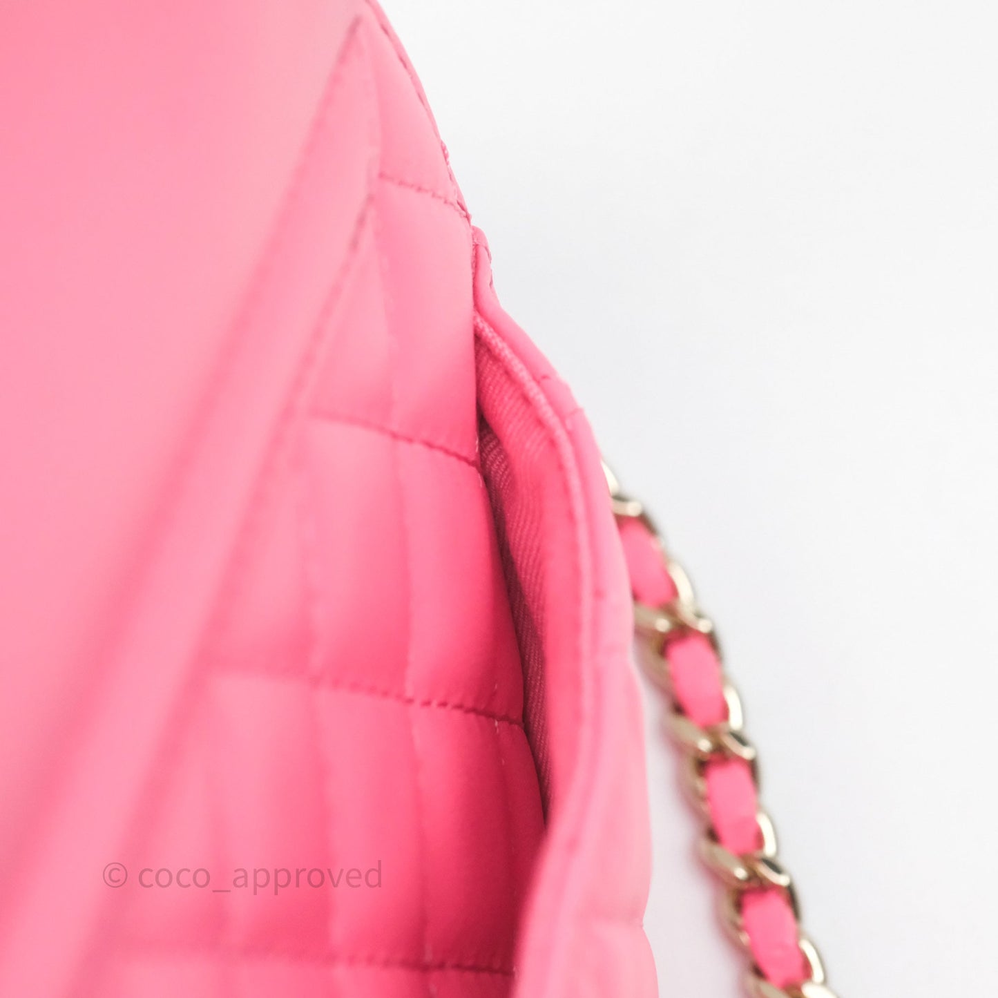 Chanel Large Heart Bag Pink Lambskin Gold Hardware 22S