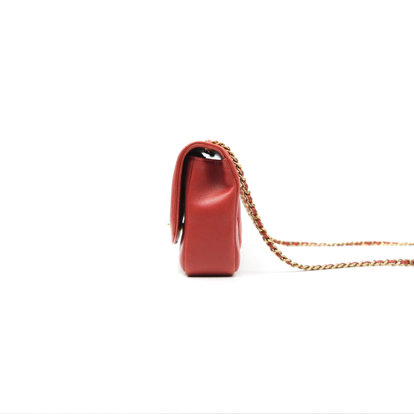 Chanel Diana Reissue Brick Red Gold Hardware