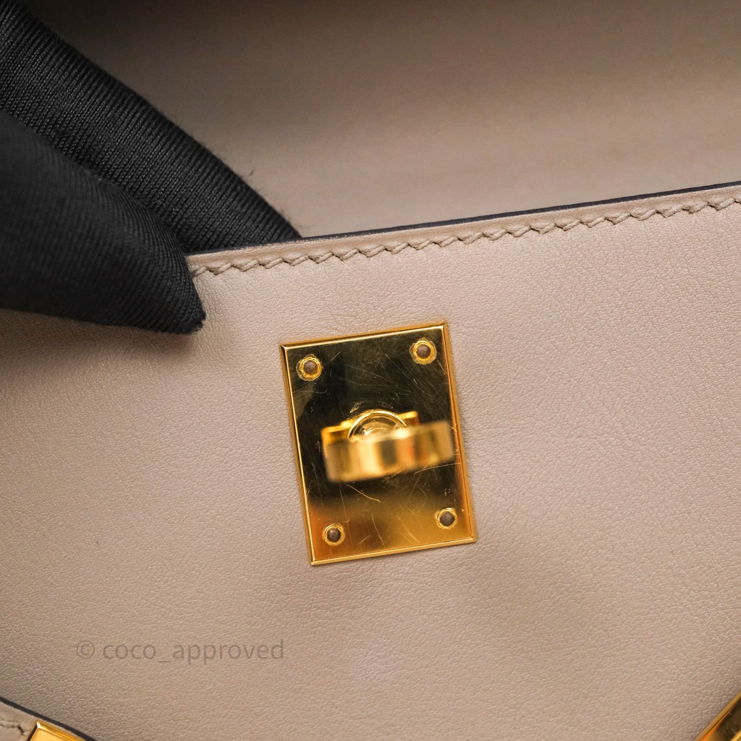 Hermès Kelly Pochette Gris Asphalte M8 Swift Gold Hardware