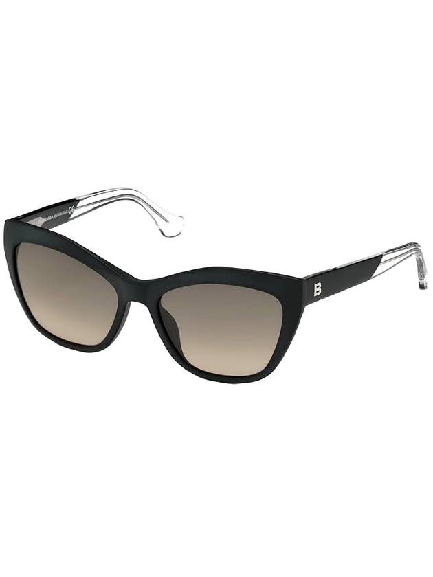 Luxury Balenciaga Eyewear Matte Frame Sunglasses Black