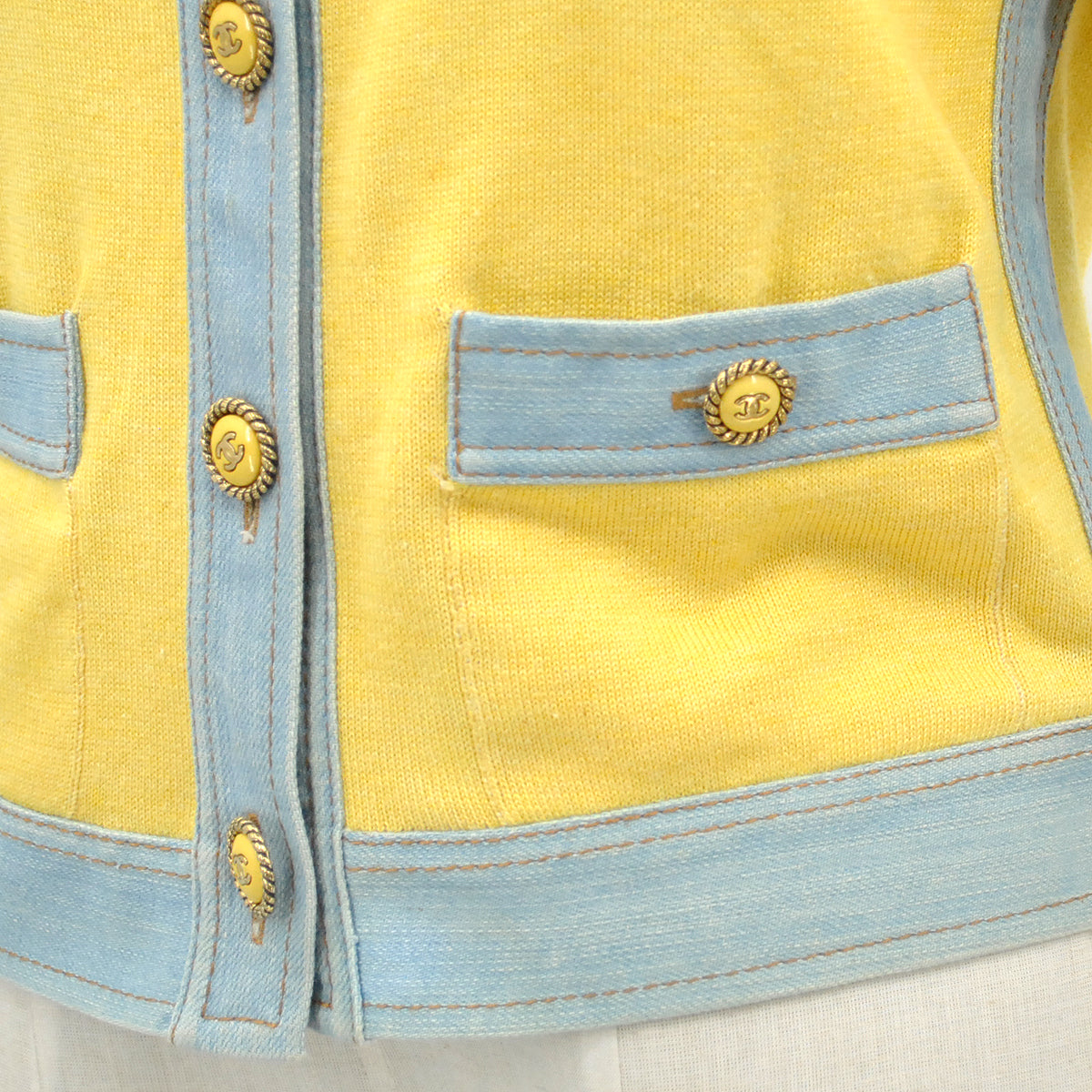 Luxury Chanel Spring 2007 contrast-trim jacket #34