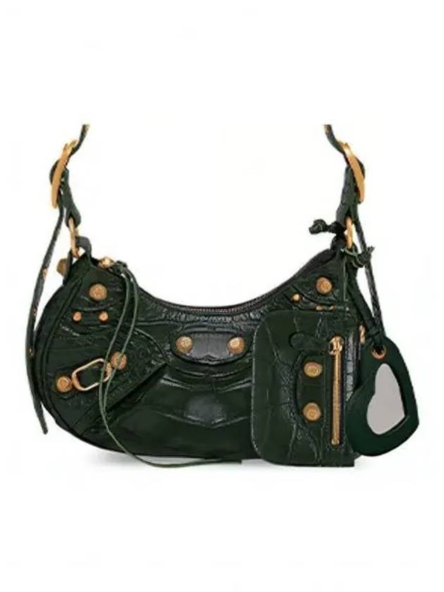 Luxury Balenciaga Le Cagole XS Shoulder Bag Dark Green
