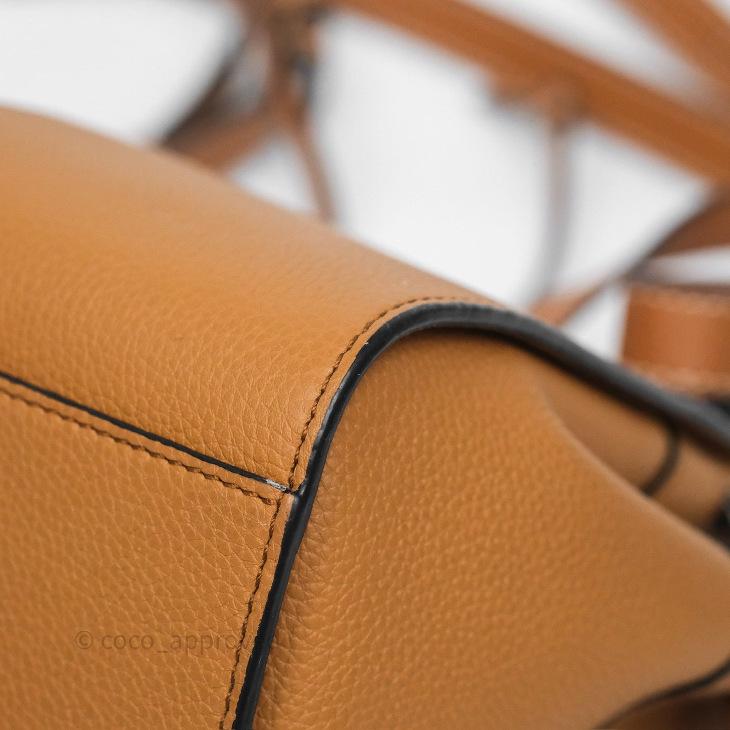 Loewe Mini Hammock Drawstring Tan Calfskin