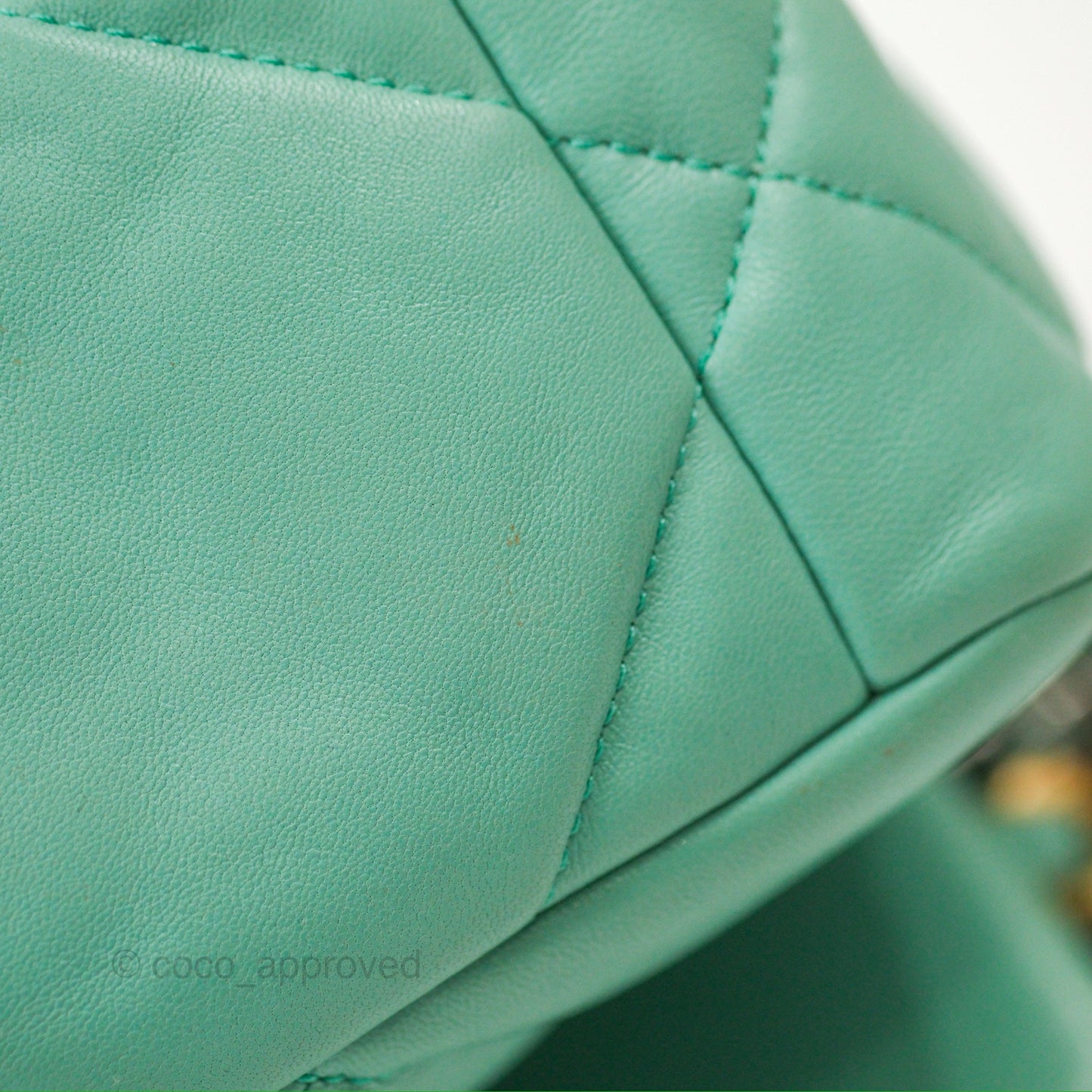 Chanel 19 Small Tiffany Blue Mixed Hardware