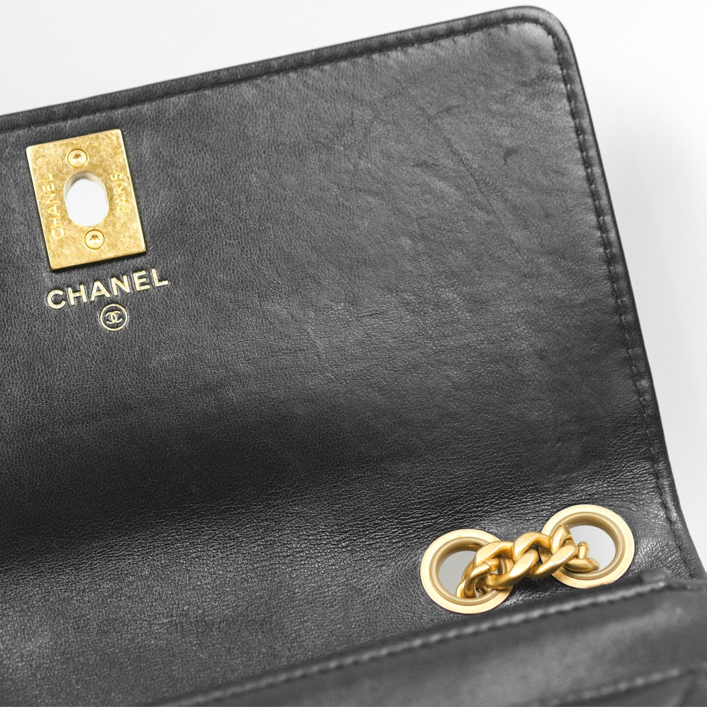Chanel All Slide Wallet on Chain WOC Adjustable Chain Quilted Black Lambskin 22K