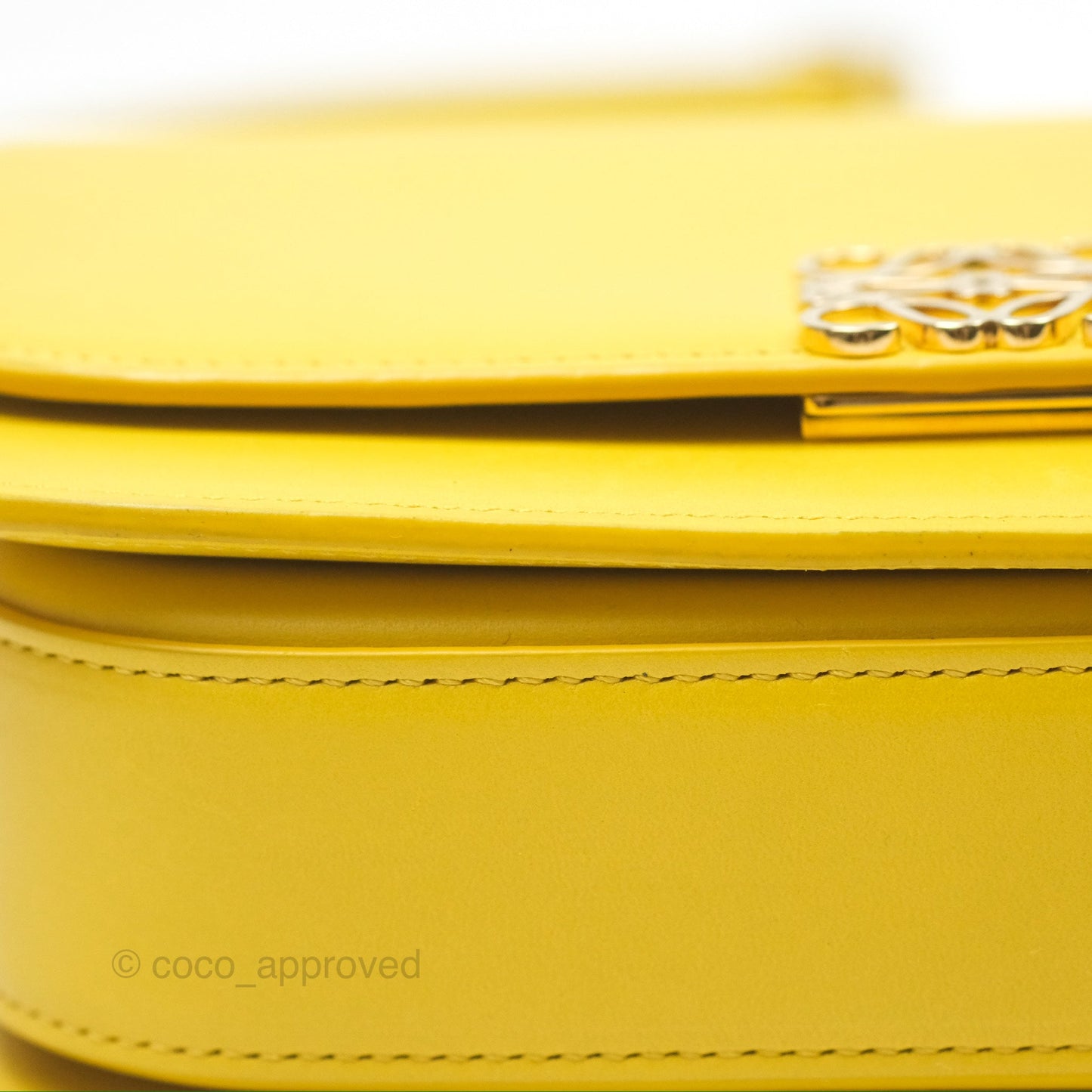 Loewe Small Goya Bag Yellow Silk Calfskin