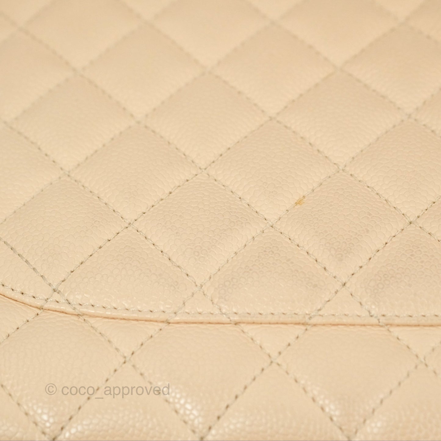 Chanel GST Beige Caviar Silver Hardware
