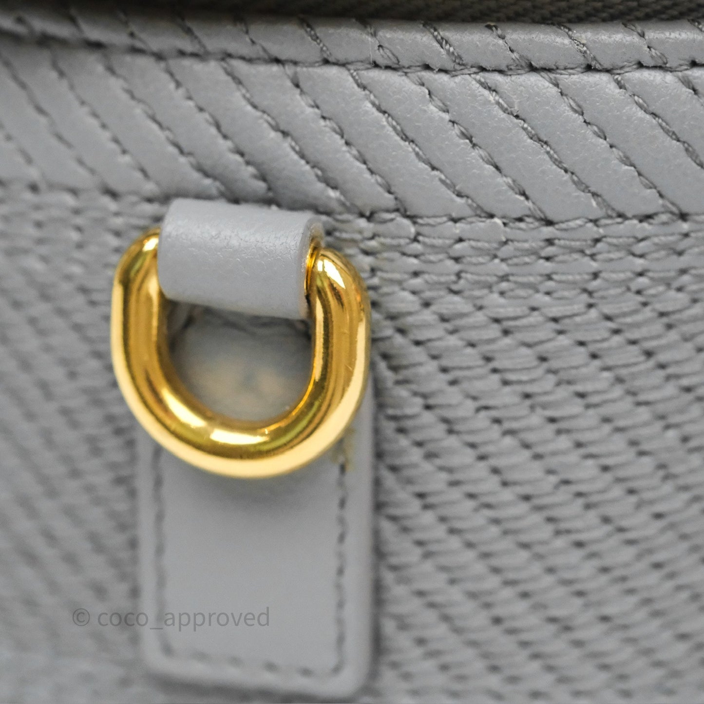 Christian Dior Small Diortravel Vanity Case Grey Lambskin Cannage