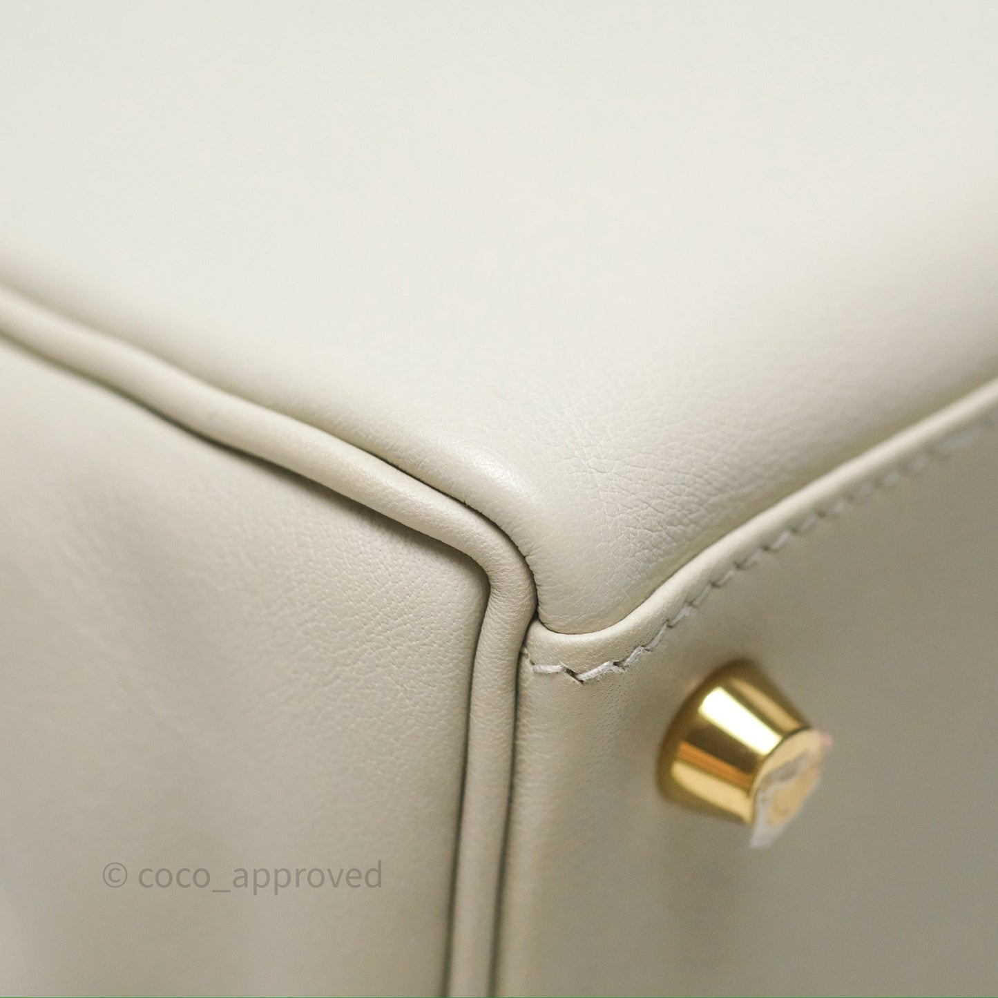 Hermès Retourne Swift Kelly 25 Gris Perle 80 Gold Hardware
