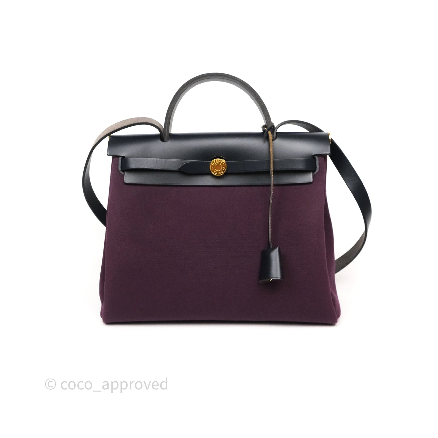 Hermès Herbag Zip 31 Retourne Cassis Bleu Indigo