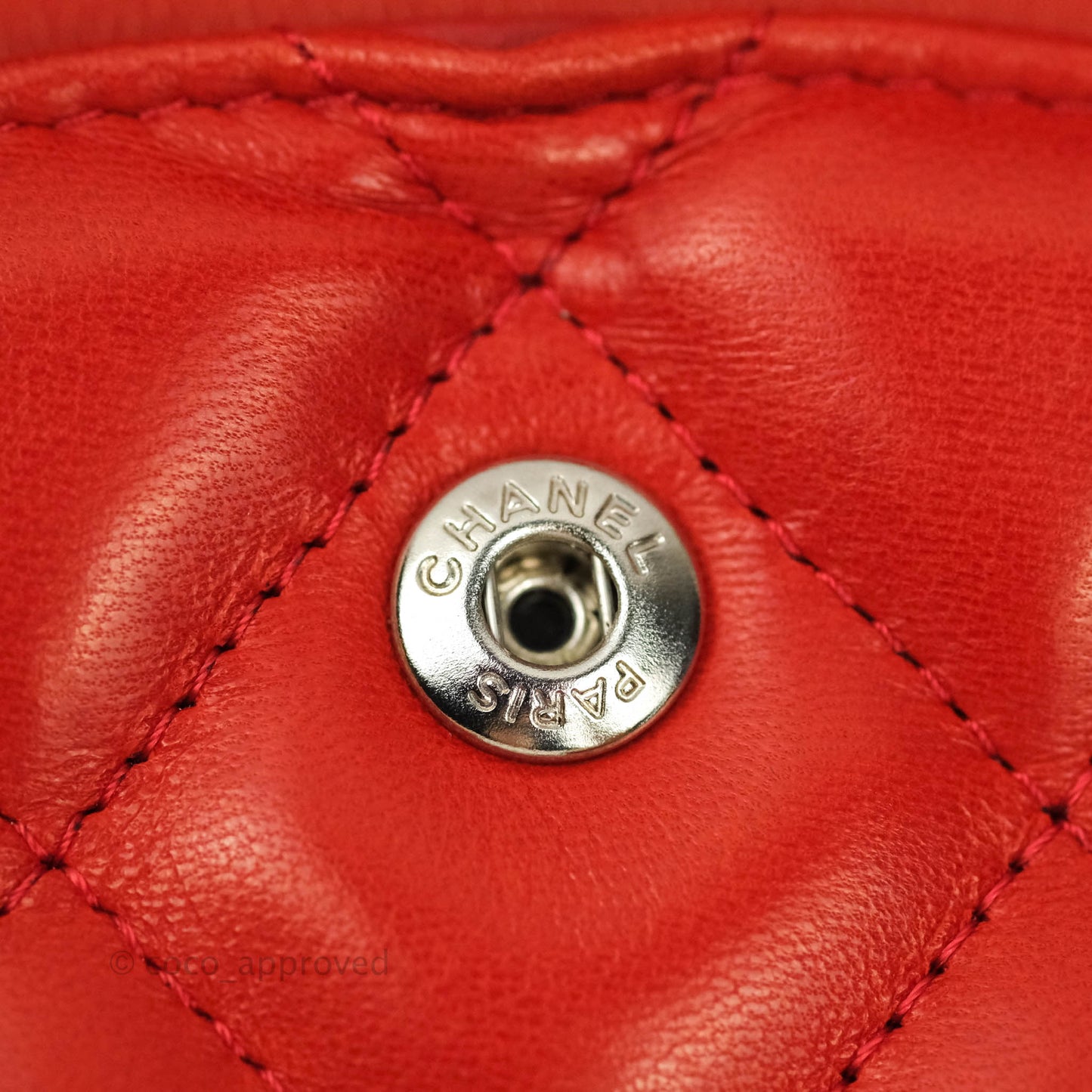 Chanel Jumbo Double Flap Red Lambskin Silver Hardware⁣⁣