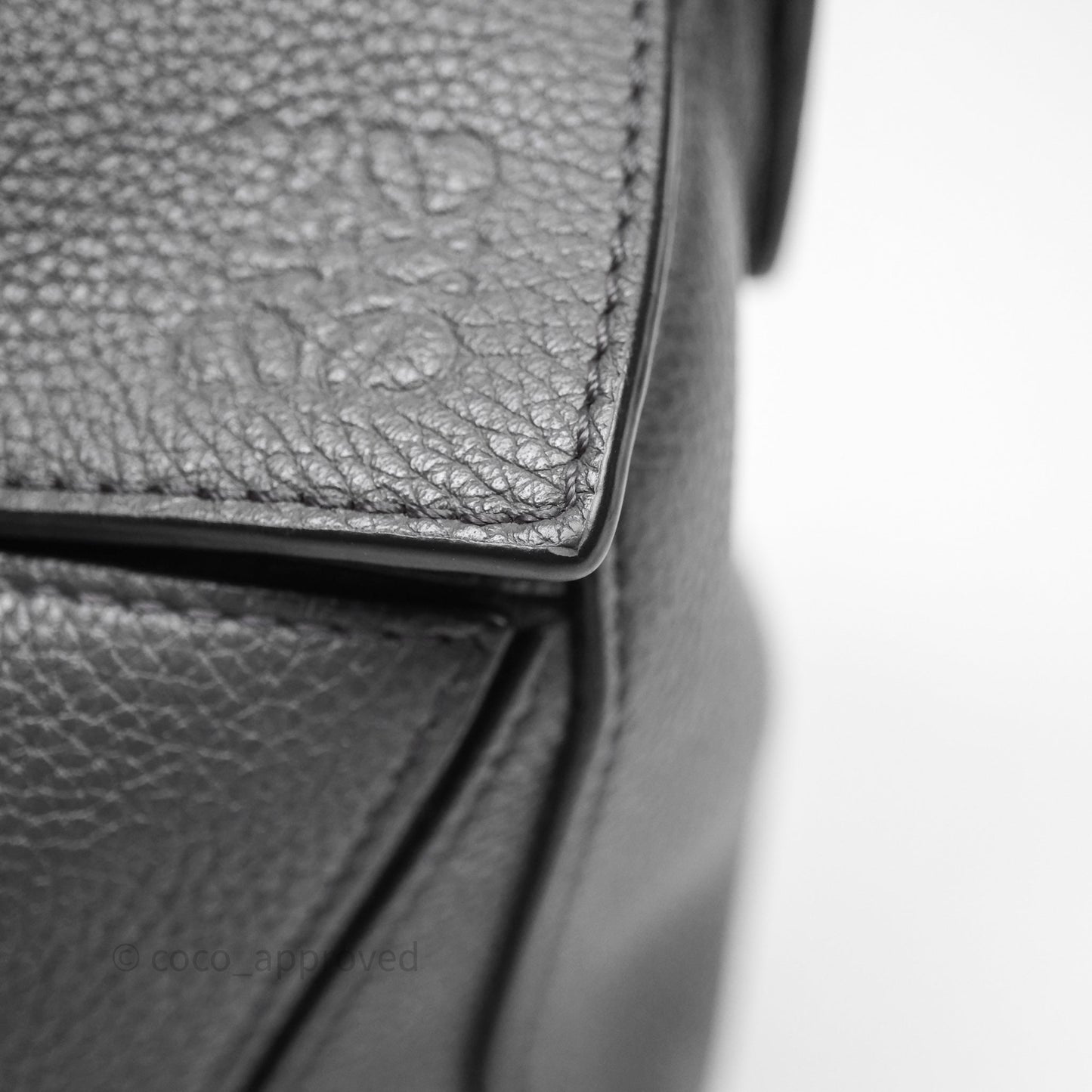 Loewe Small Puzzle Grey Calfskin Edge Bag
