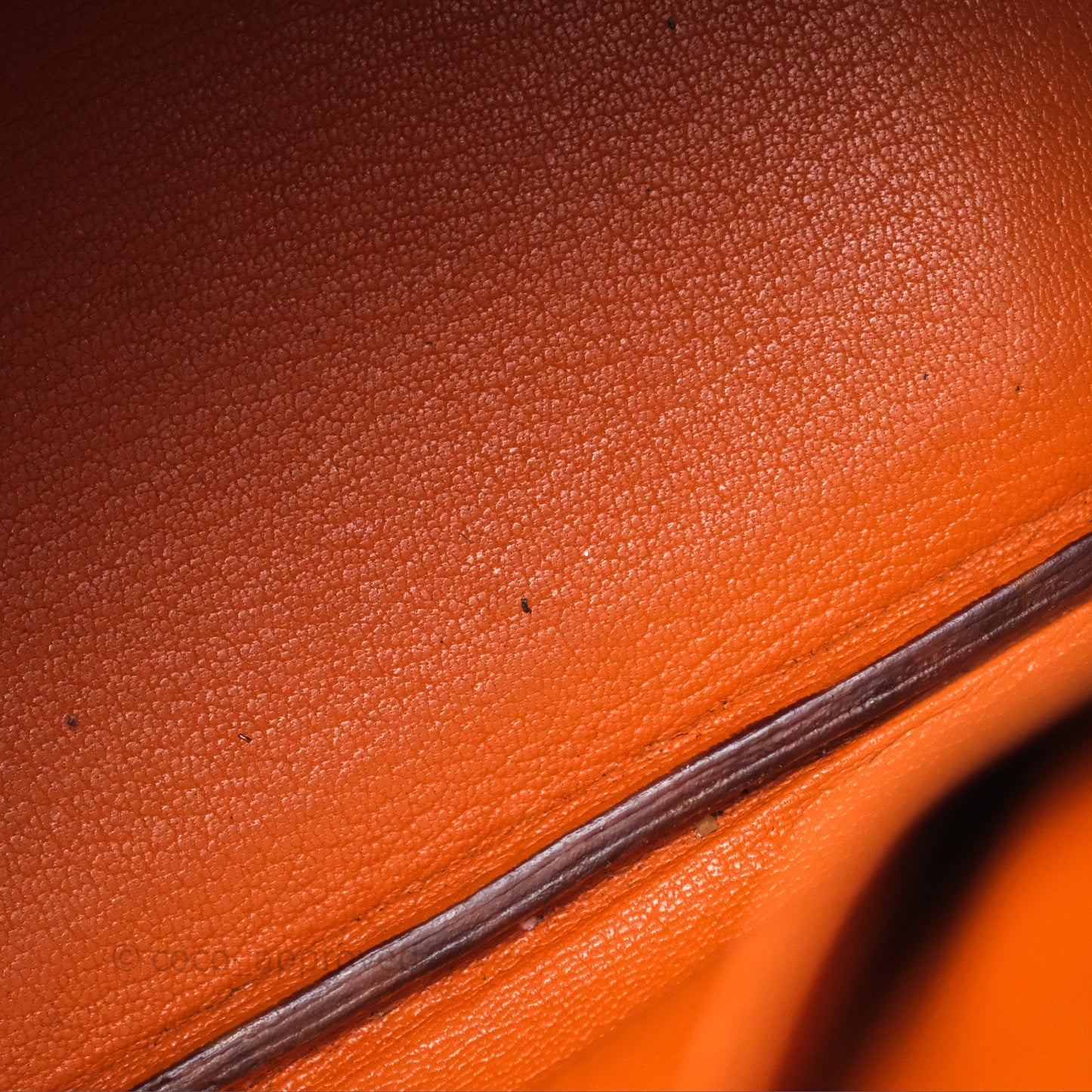 Hermès Birkin 30 Retourne Orange Epsom Palladium Hardware
