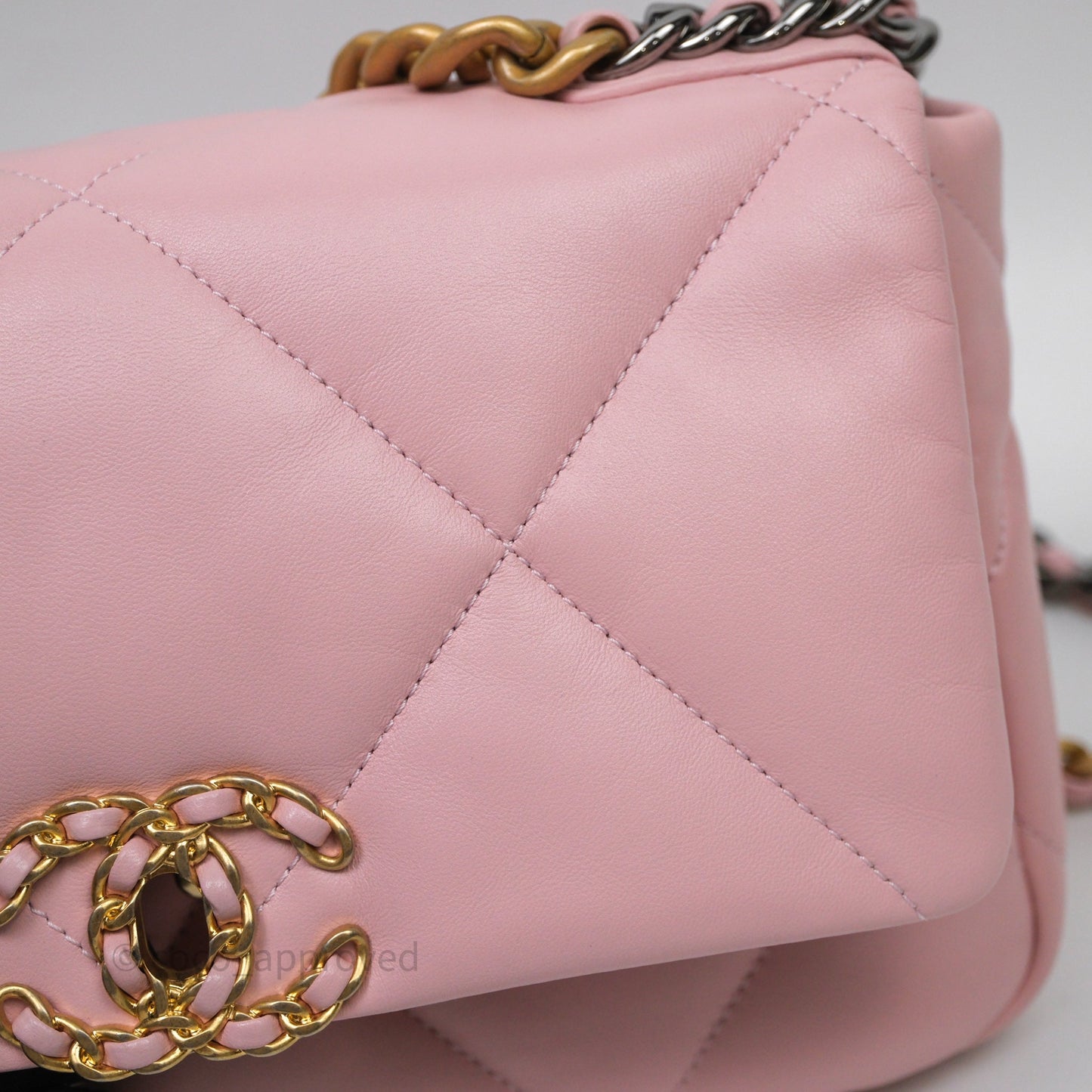 Chanel 19 Small Pink Lambskin Mixed Hardware