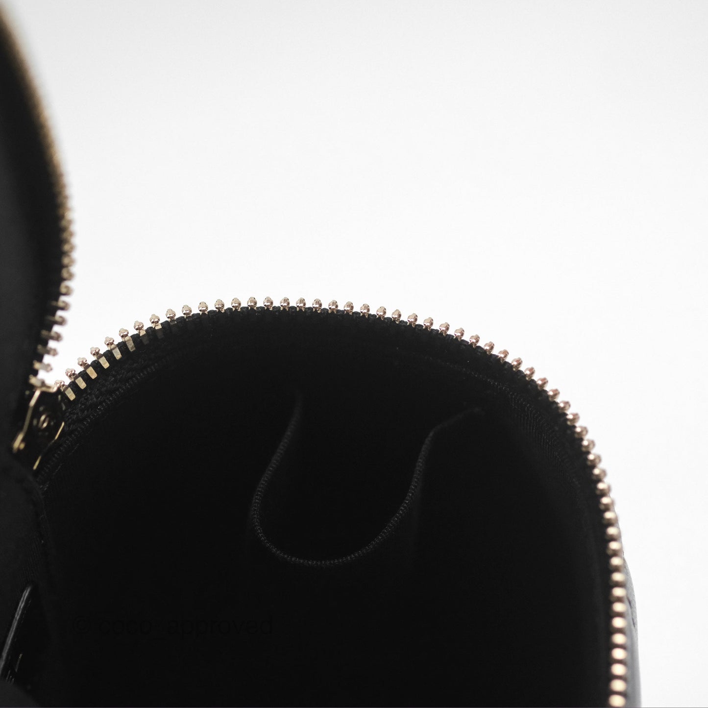 Chanel Mini Top Handle Vanity With Chain Black Lambskin Aged Gold Hardware