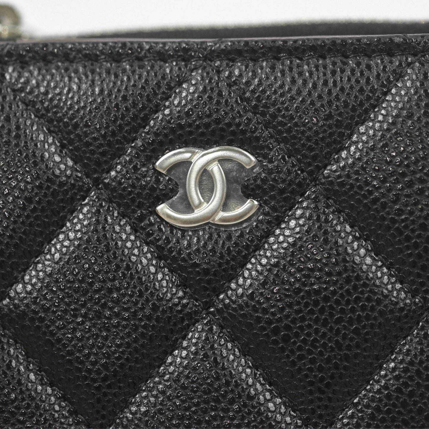 Chanel Compact Wallet Black Caviar Gold Hardware 23A