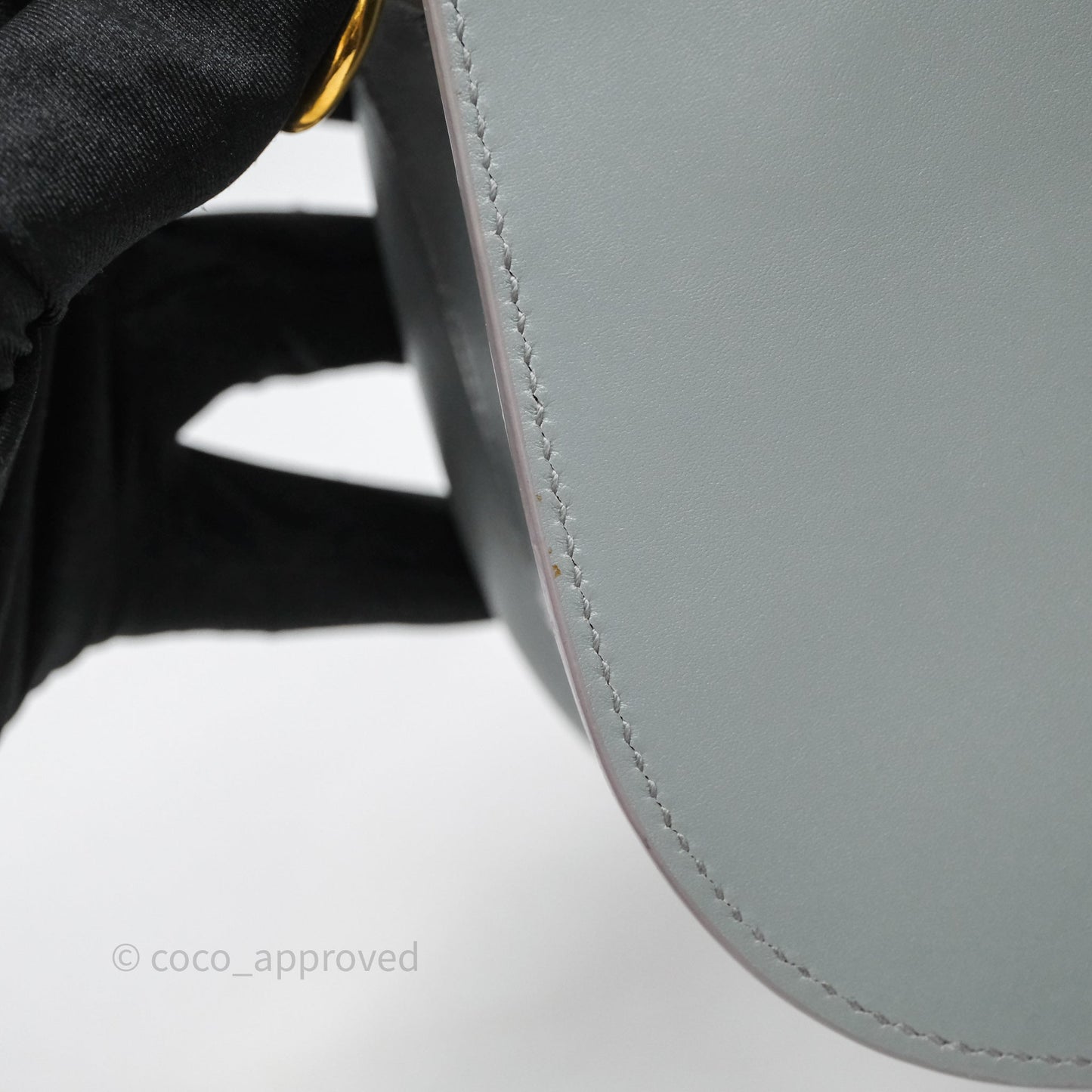 Christian Dior Medium Bobby Flap Grey Box Calfskin