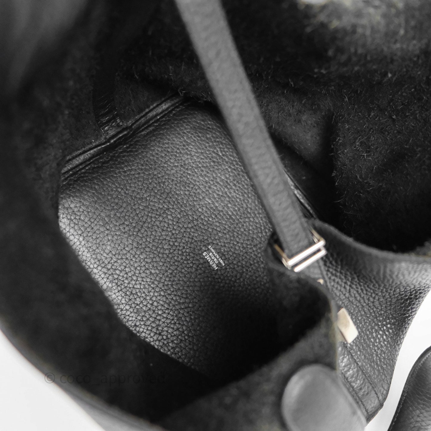 Hermès Picotin 22 Black Noir 89 Clemence Palladium Hardware