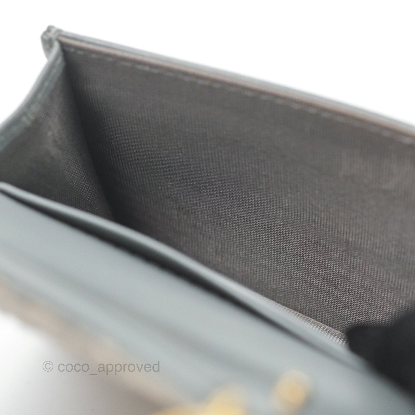 Christian Dior Saddle Bloom Card Holder Gray Dior Oblique Jacquard