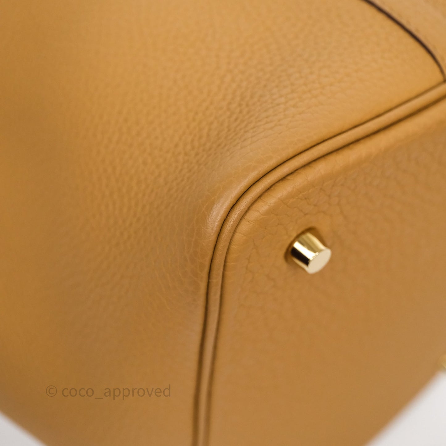 Hermès Picotin 22 Biscuit 4B Clemence Gold Hardware