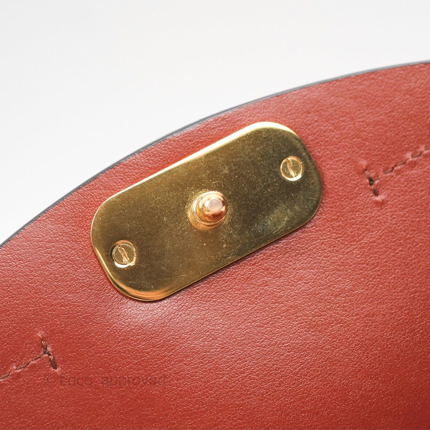 Chloé Mini C Bag Sepia Brown Shiny/Suede Calfskin