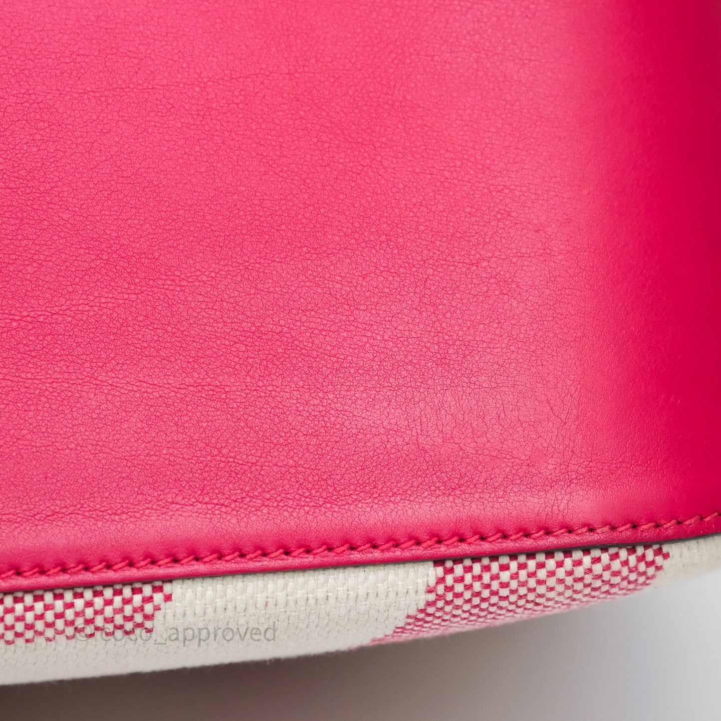 Hermès Cabas H en Biais 40 Bag Ecru / Framboise