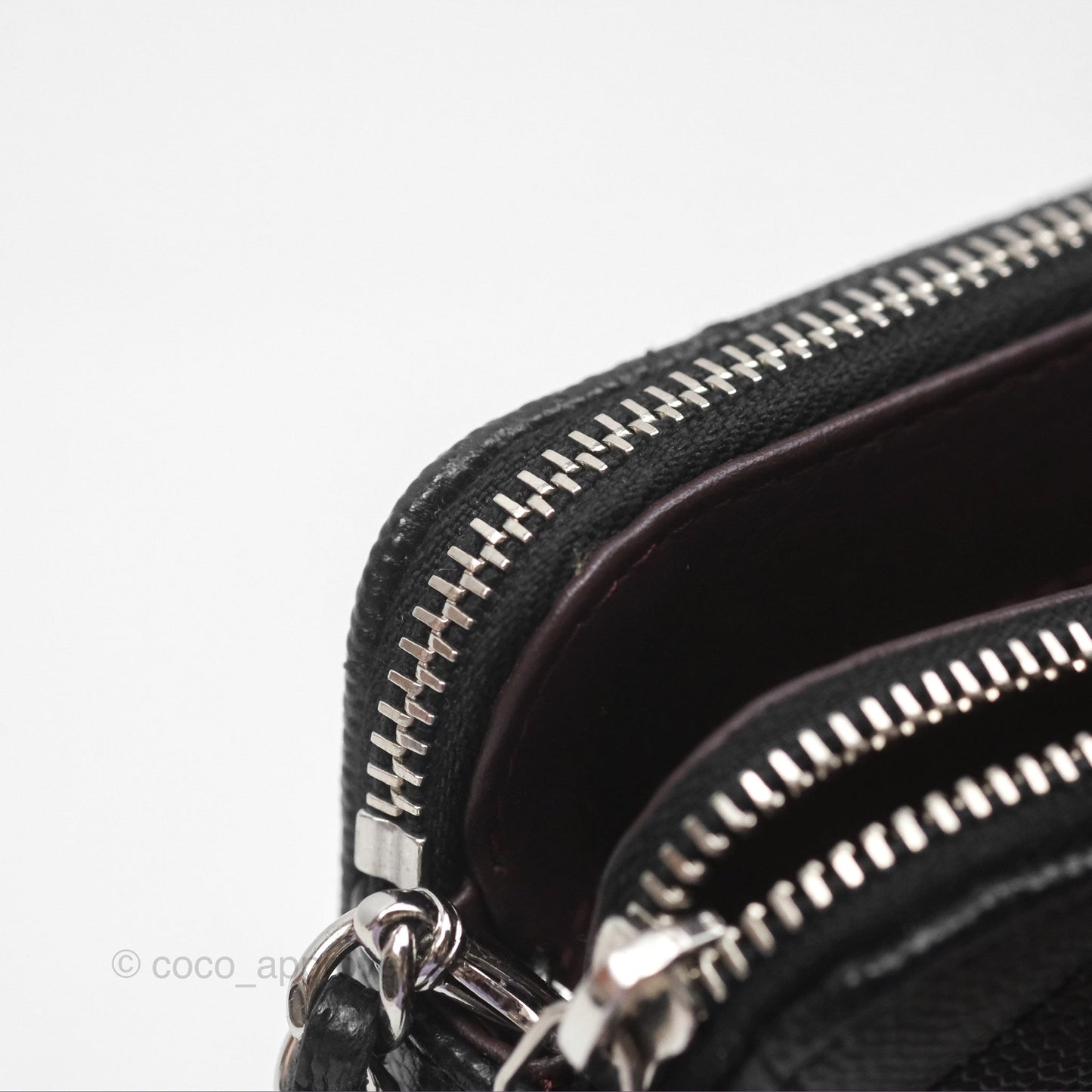 Chanel Clutch with Chain Black Caviar Silver Hardware