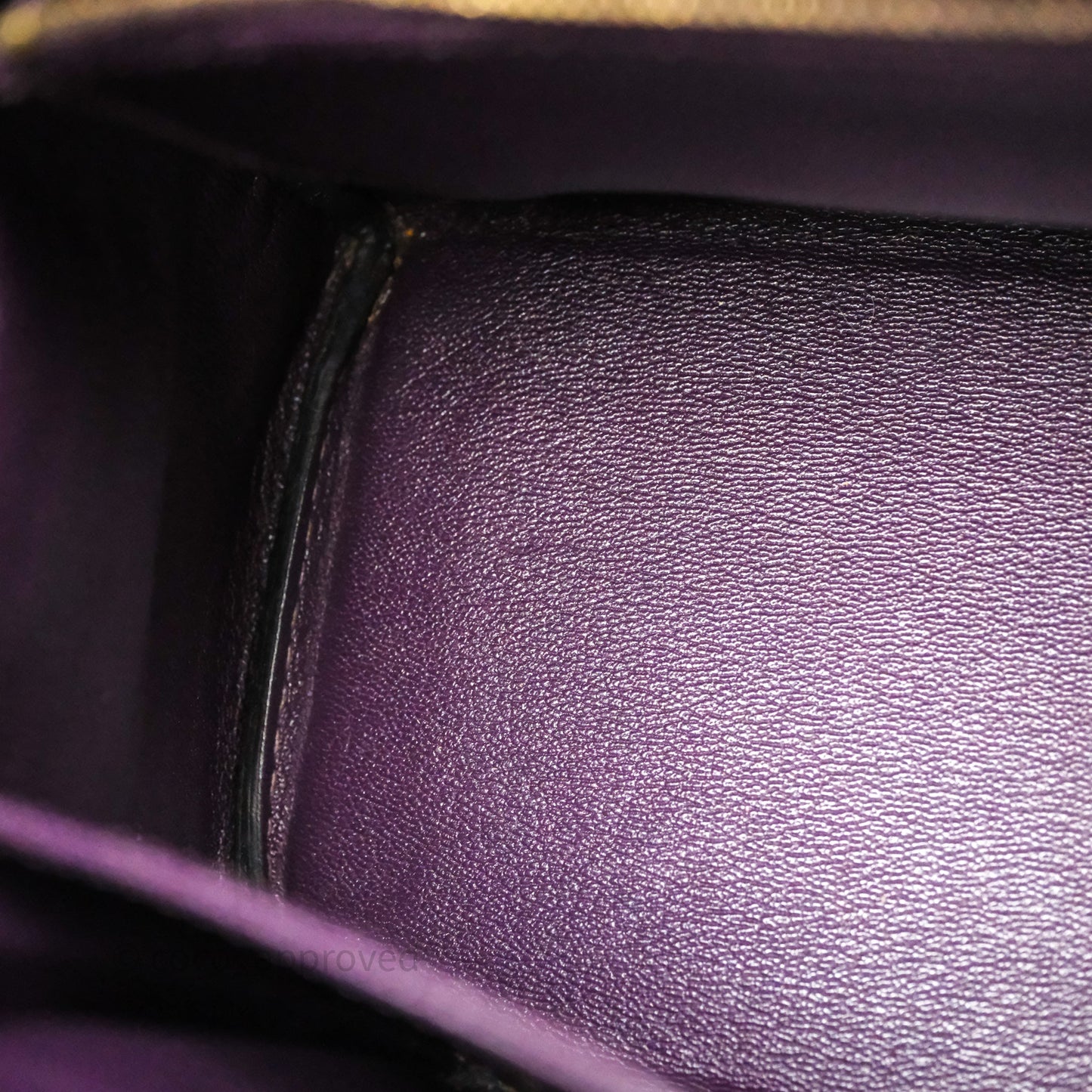 Hermès Kelly 28 Purple Crocodile Gold Hardware