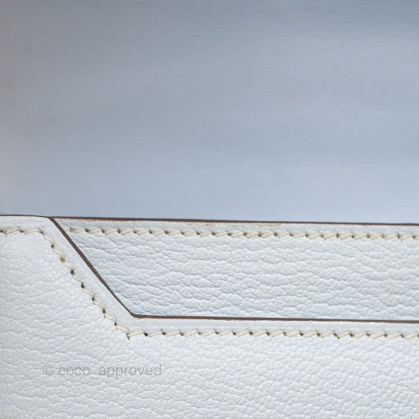 Hermes Mini Verrou Bleu Brume Chèvre Mysore Gold Hardware