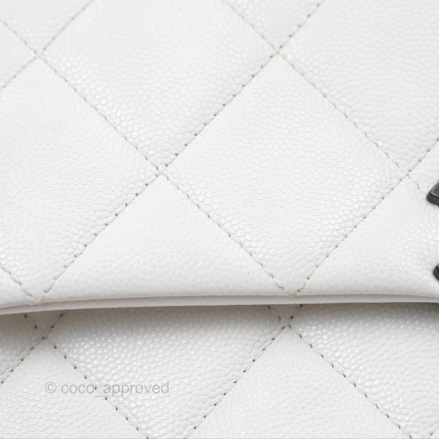 Chanel Quilted My Everything Medium Flap Bag White Caviar Incognito Hardware